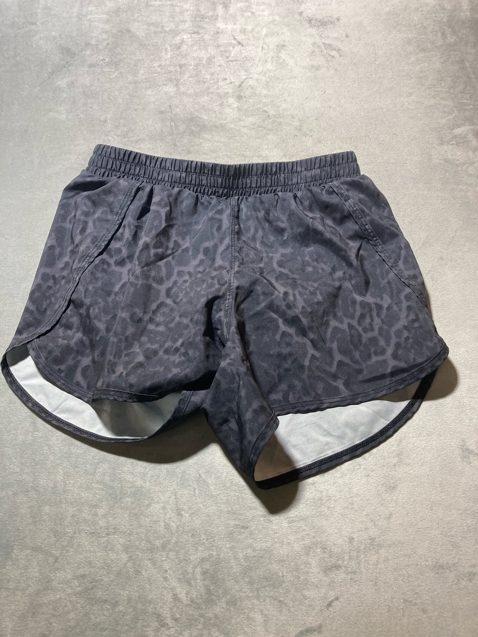 All in motion dark gray animal print athletic shorts size 14