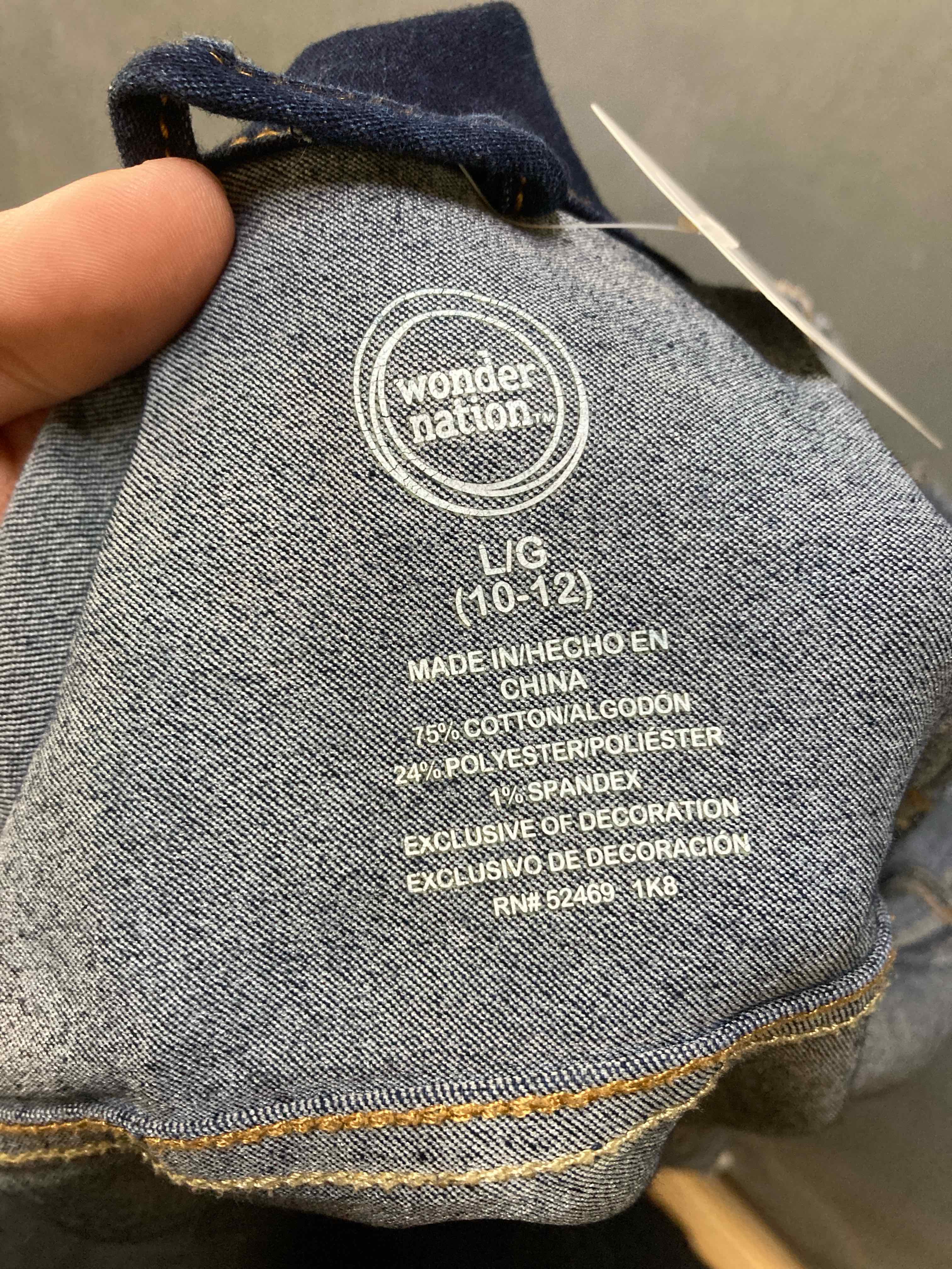 Wonder Nation Dark Blue Denim Jacket Large