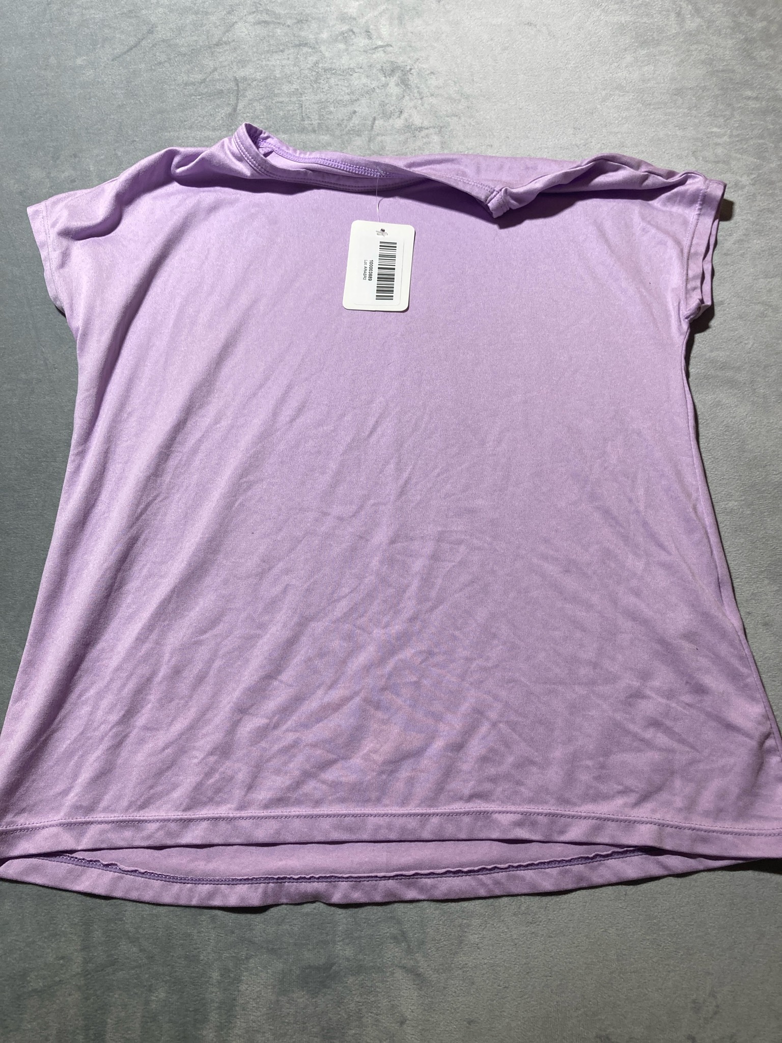 32 cool purple polyester blend shirt size 10/12