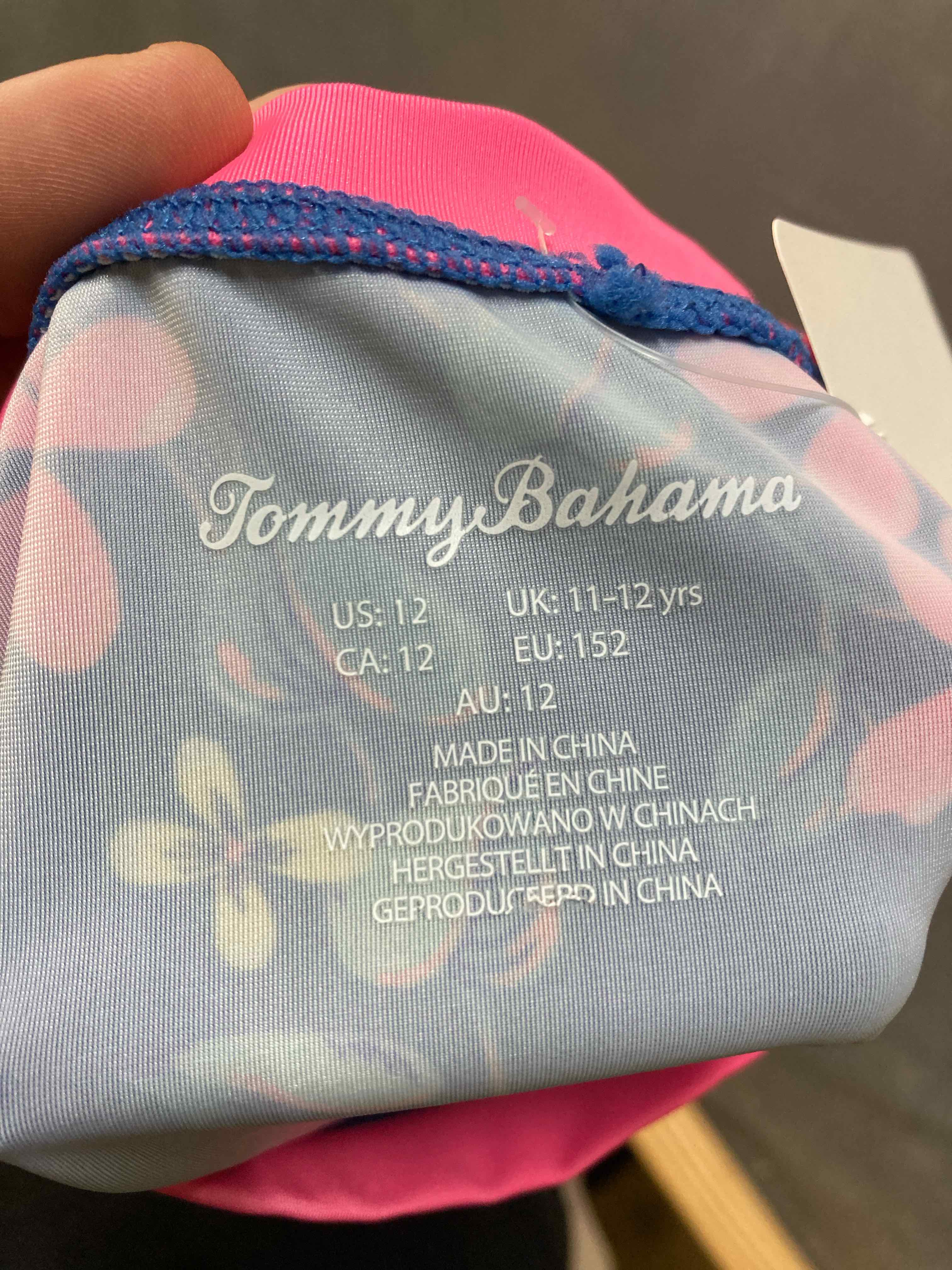 Tommy Bahama Pink Floral Swim Rashguard 12
