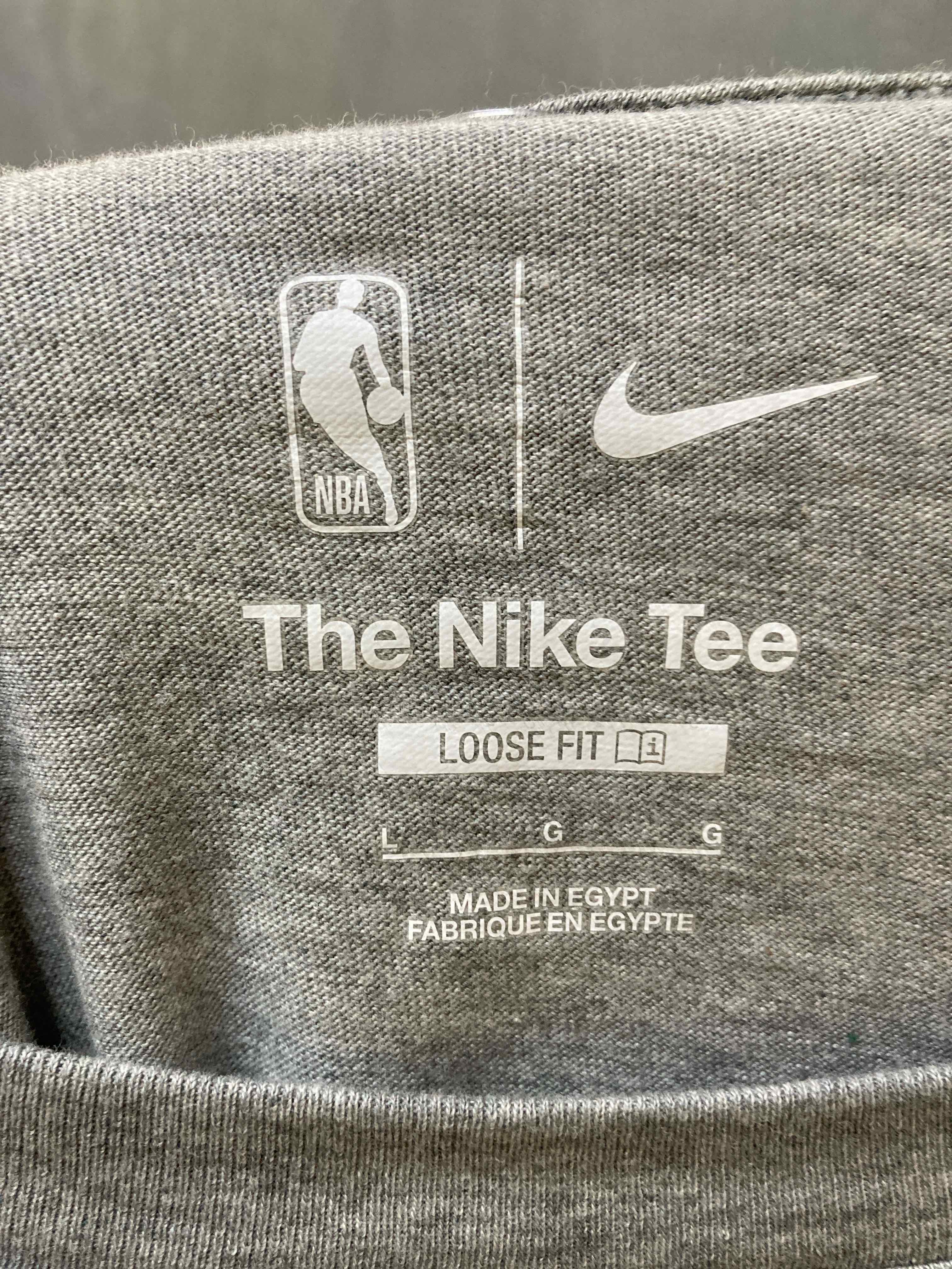 Nike Gray Cotton Blend Long Sleeve Shirt Large