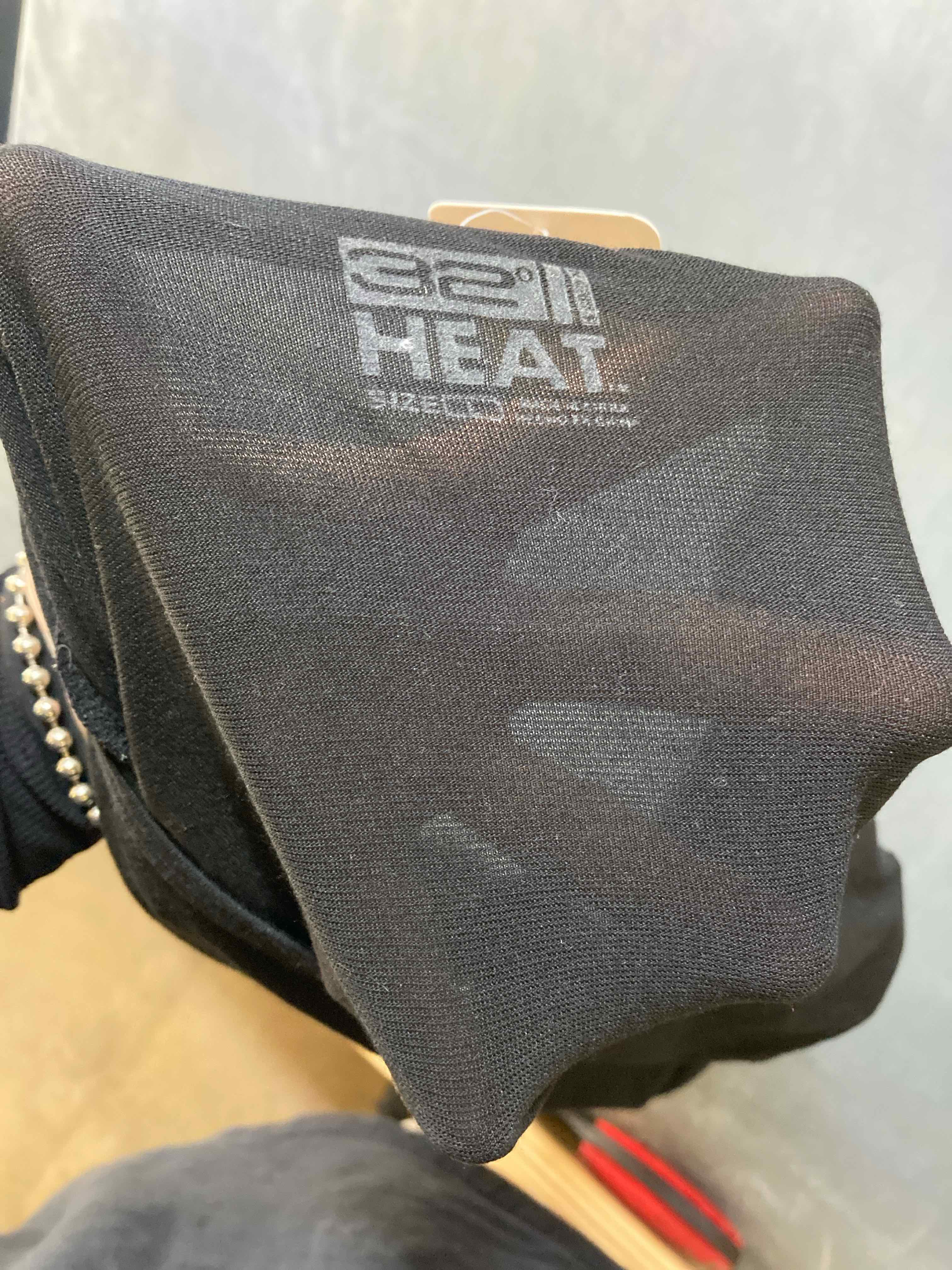 Heat Black Polyester Blend T-Shirt Large
