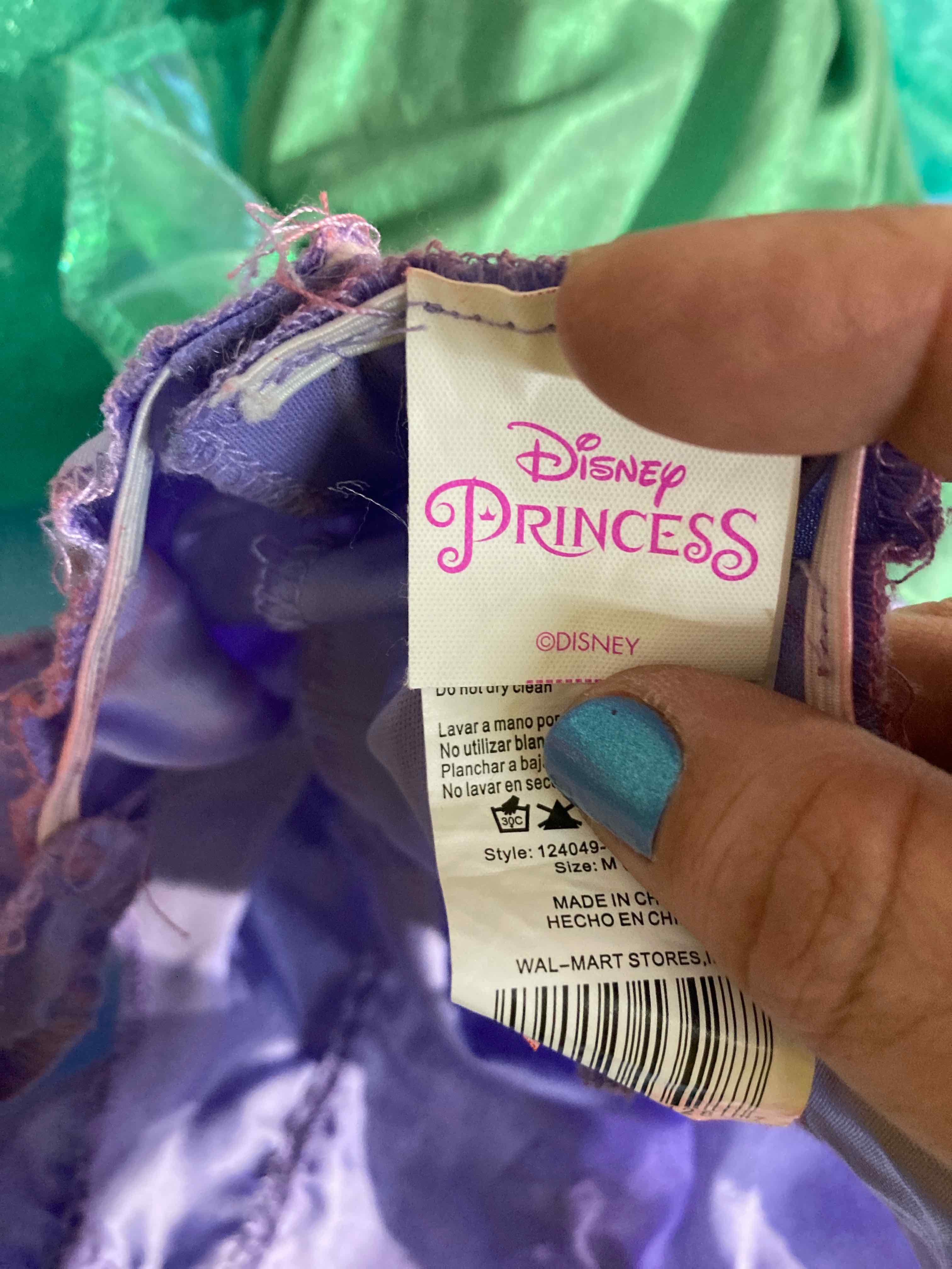 Disney Purple Green Tulle Princess Dress Medium