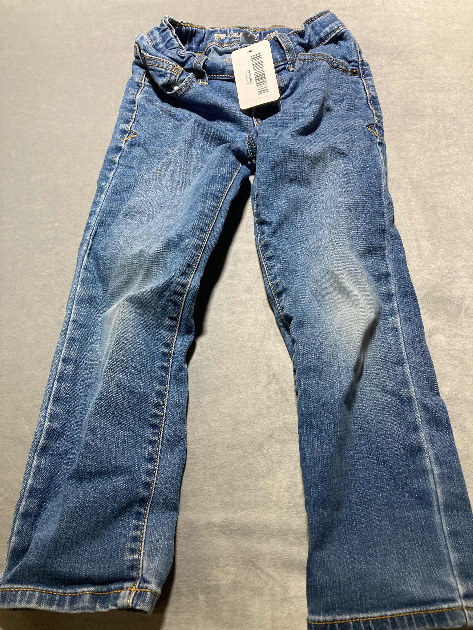 Cat & Jack Medium Blue cotton blend straight jeans size 5