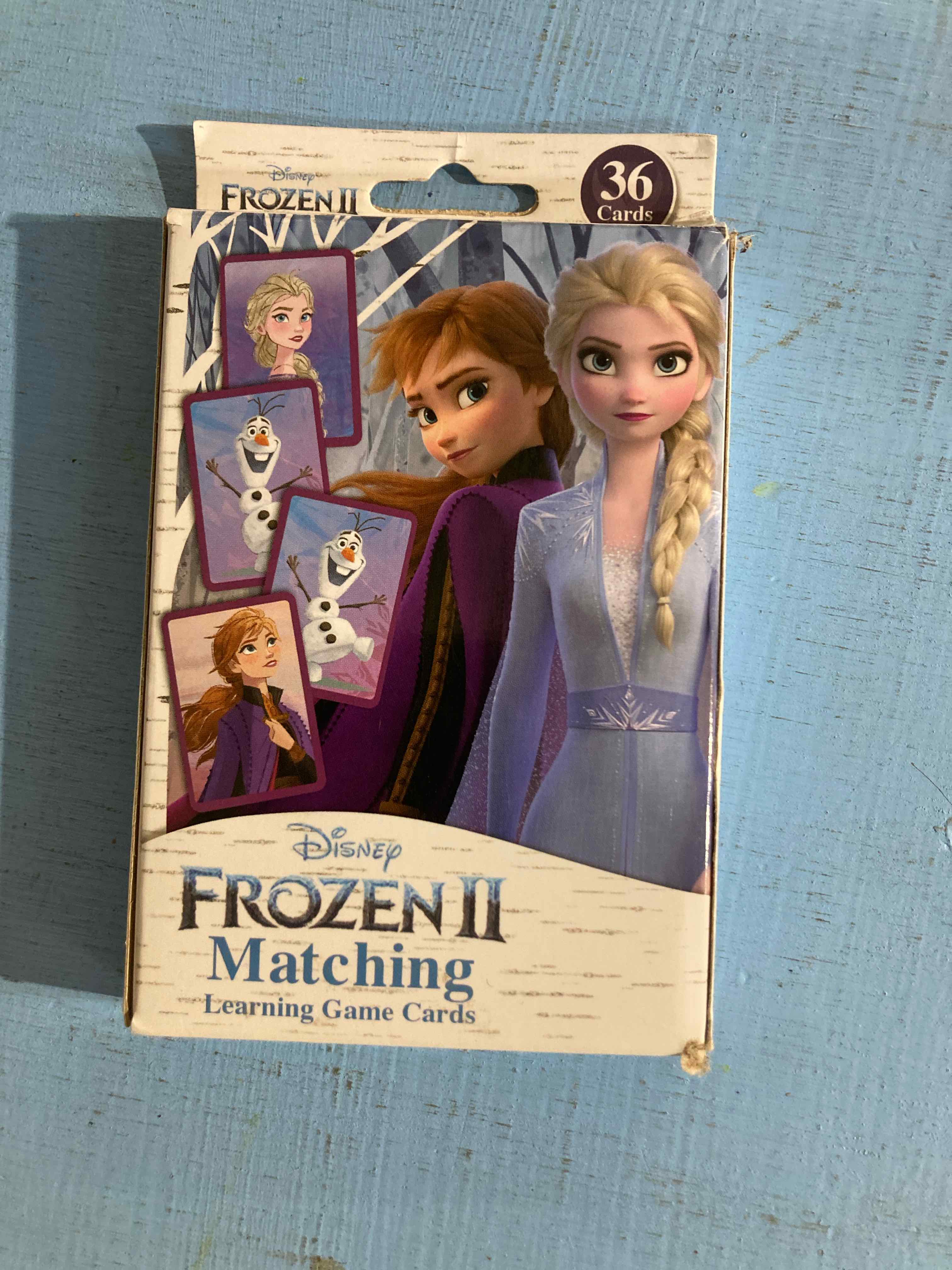 Disney Frozen II Matching Learning Game Cards
