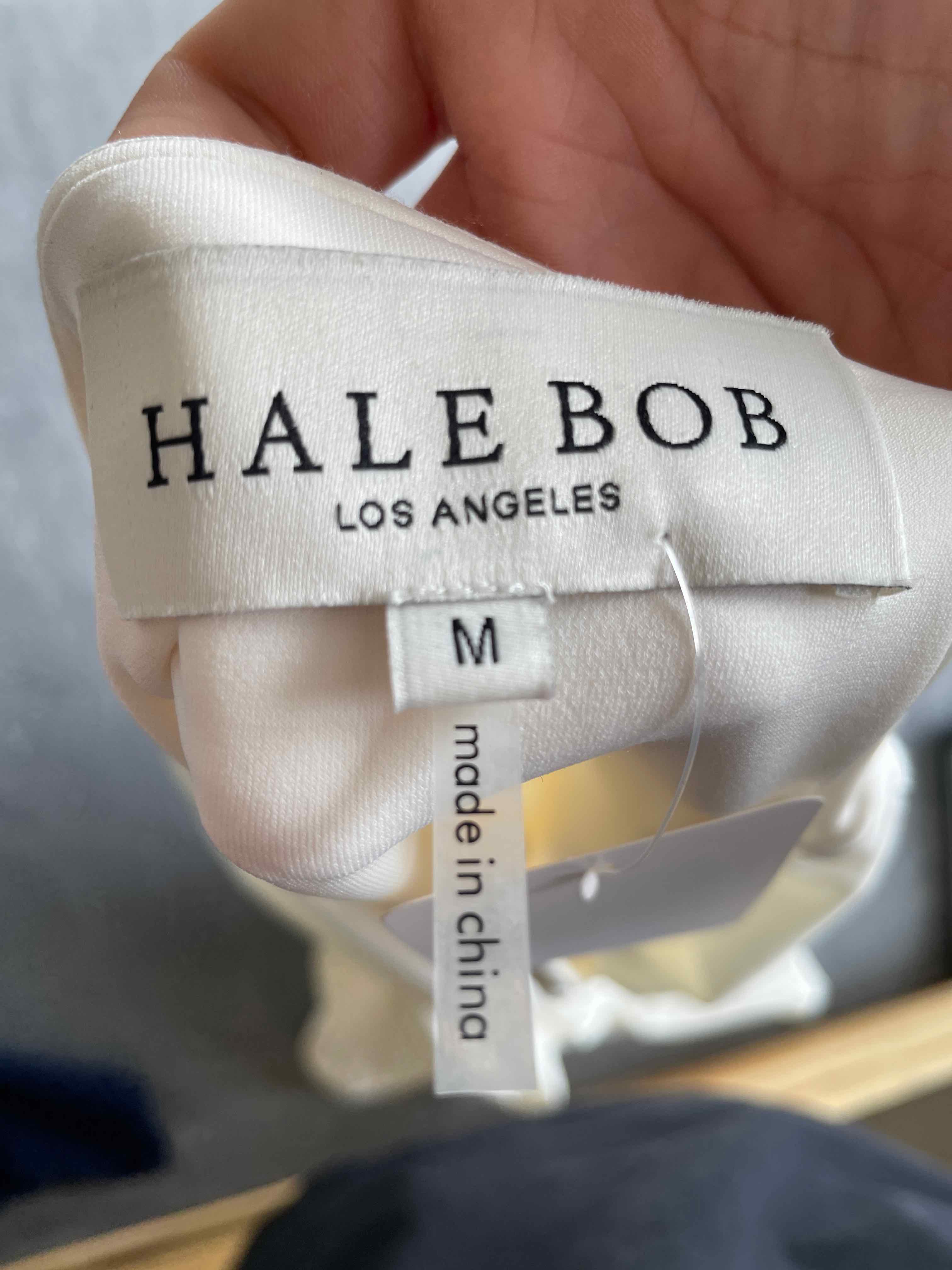 Hale Bob Cream Polyester Blend Top Medium