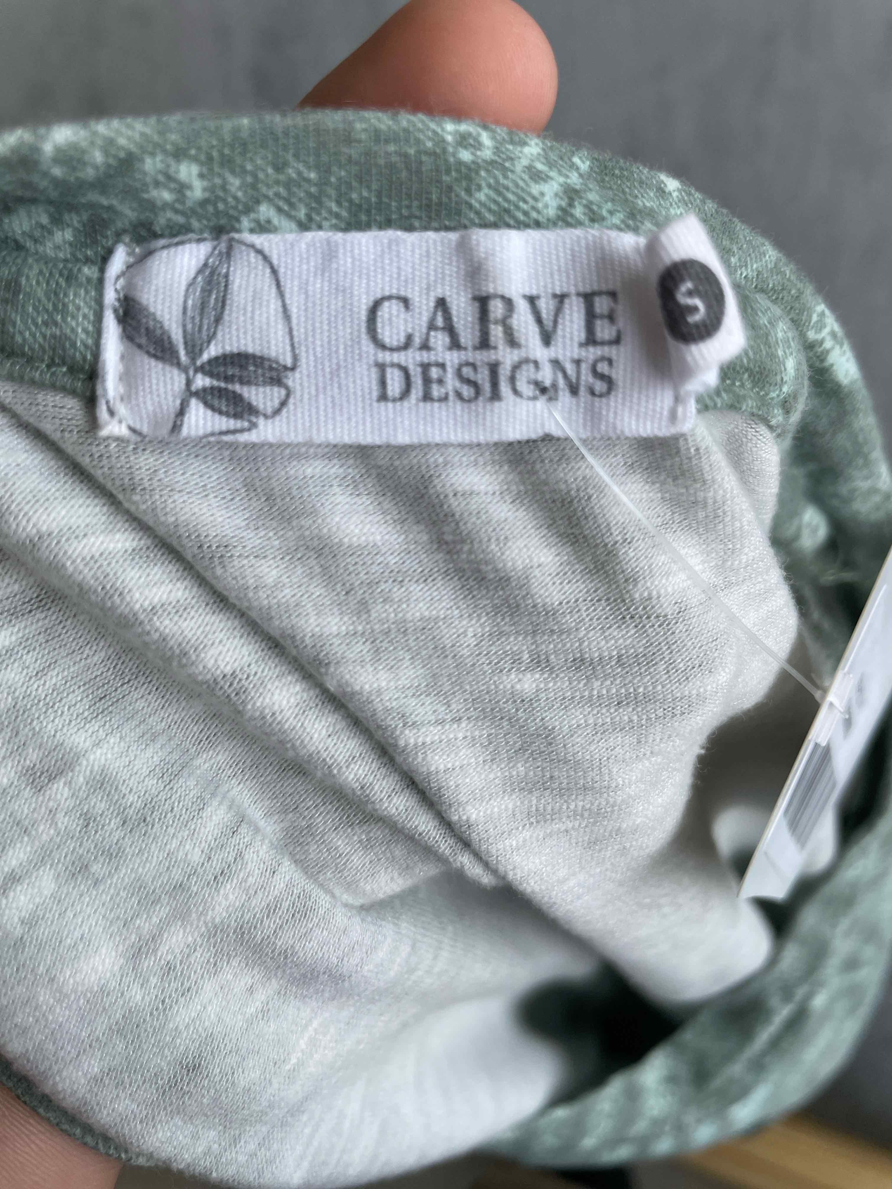 Carve Designs Green Floral Micromodal Blend Dress Small