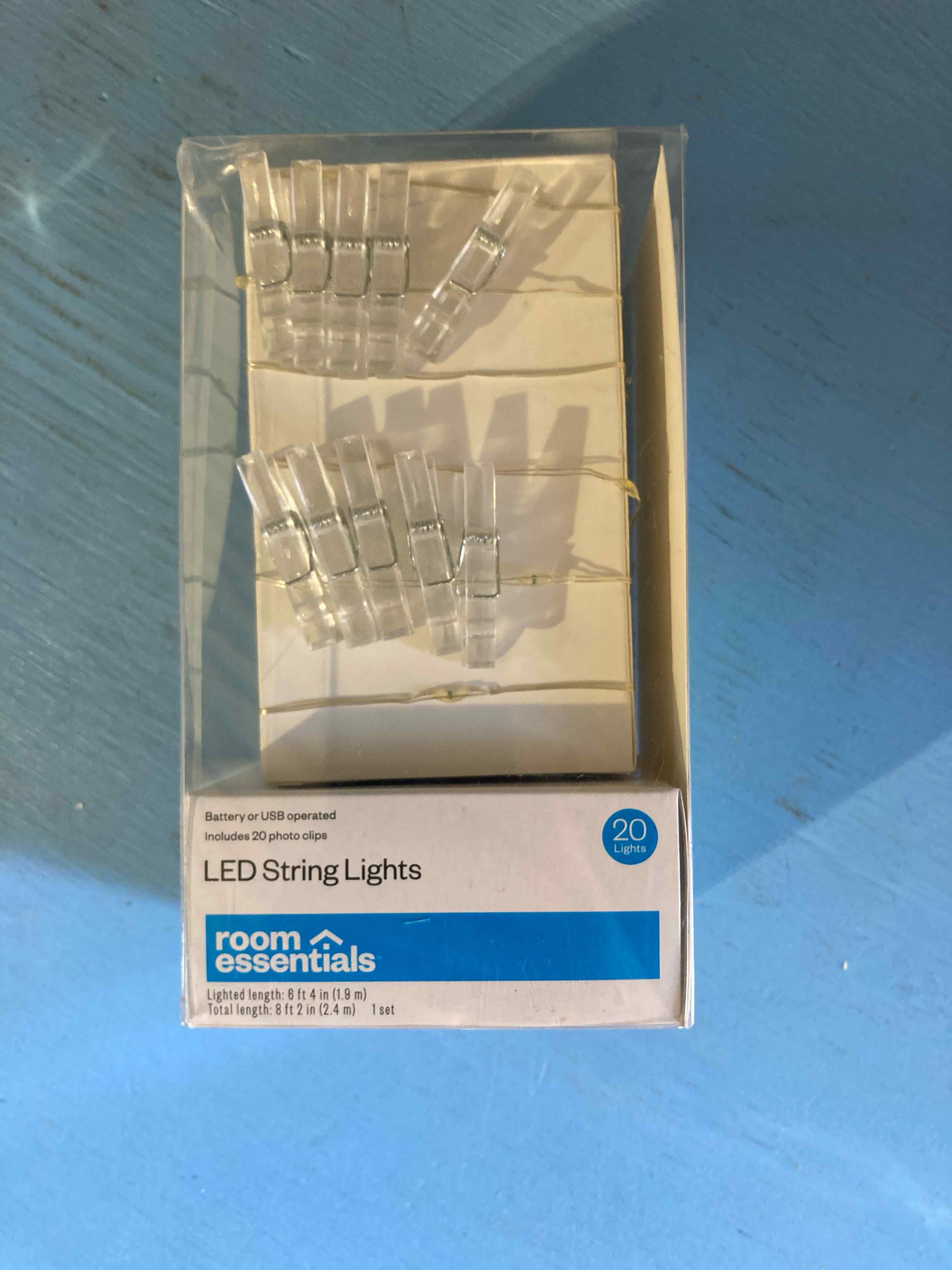 Room Essentials Clear LED String Lights 20 Lights