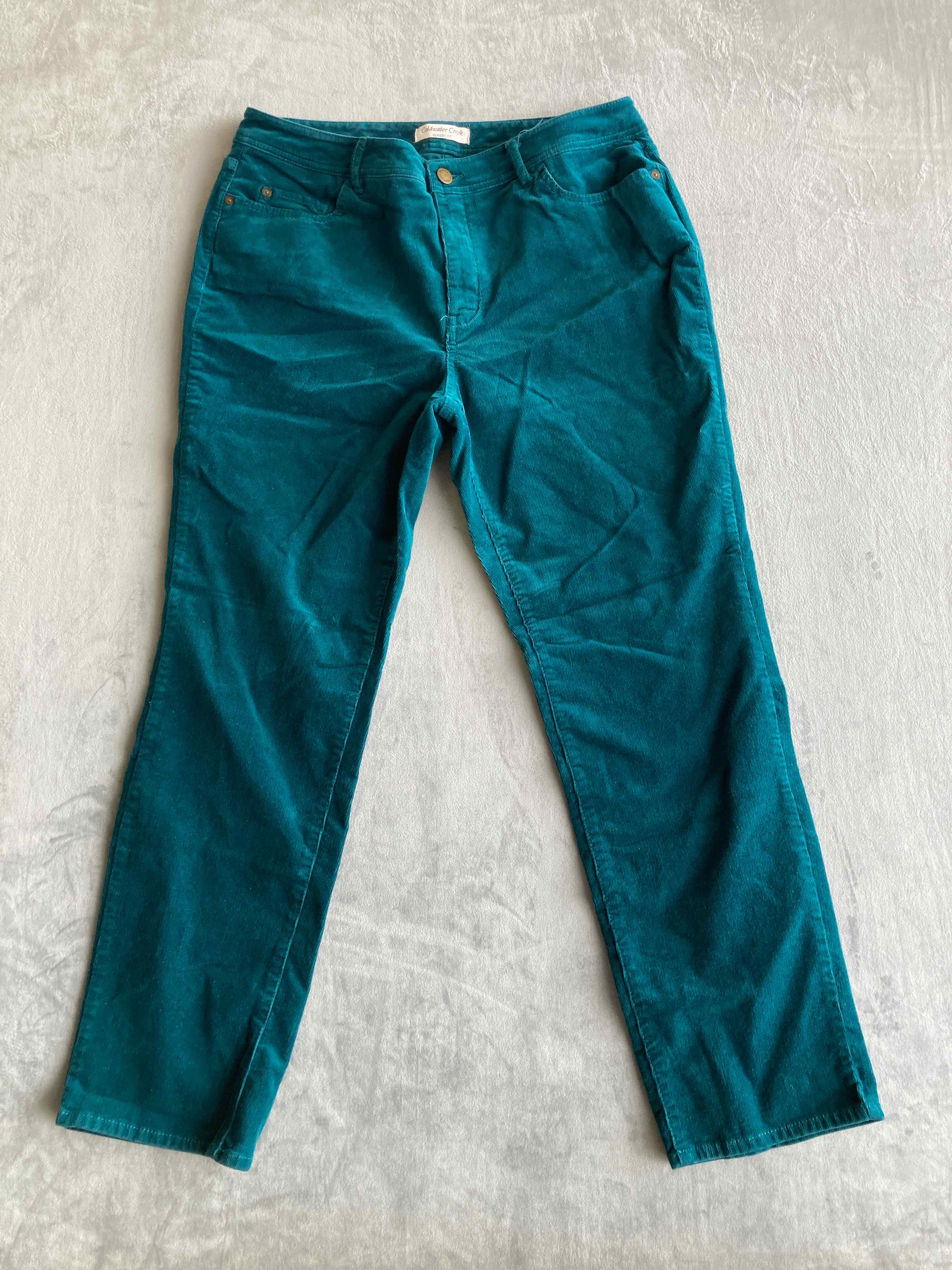 Coldwater Creek Teal Cotton Spandex Pants 12