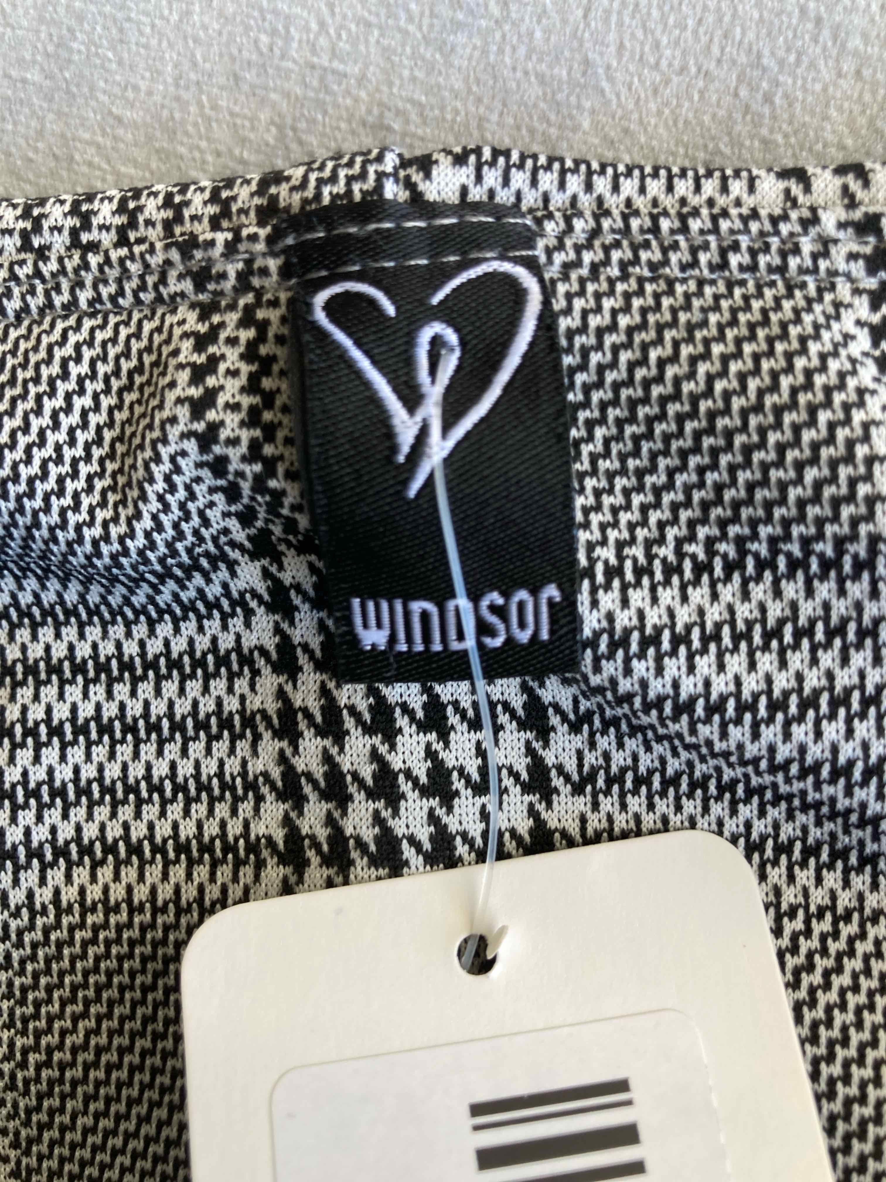 Windsor Black White Houndstooth Dress