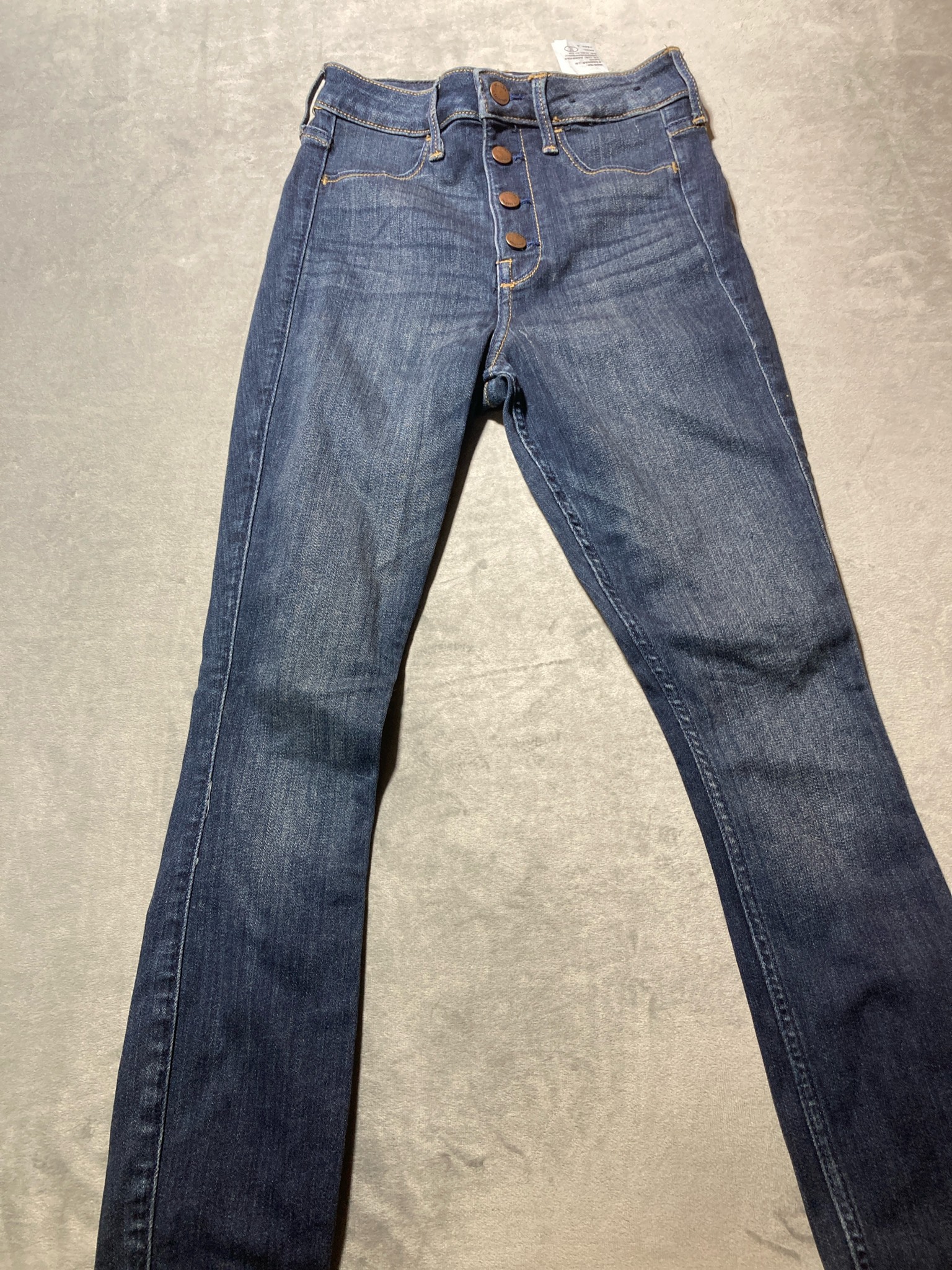 Hollister dark blue skinny jeans size 00