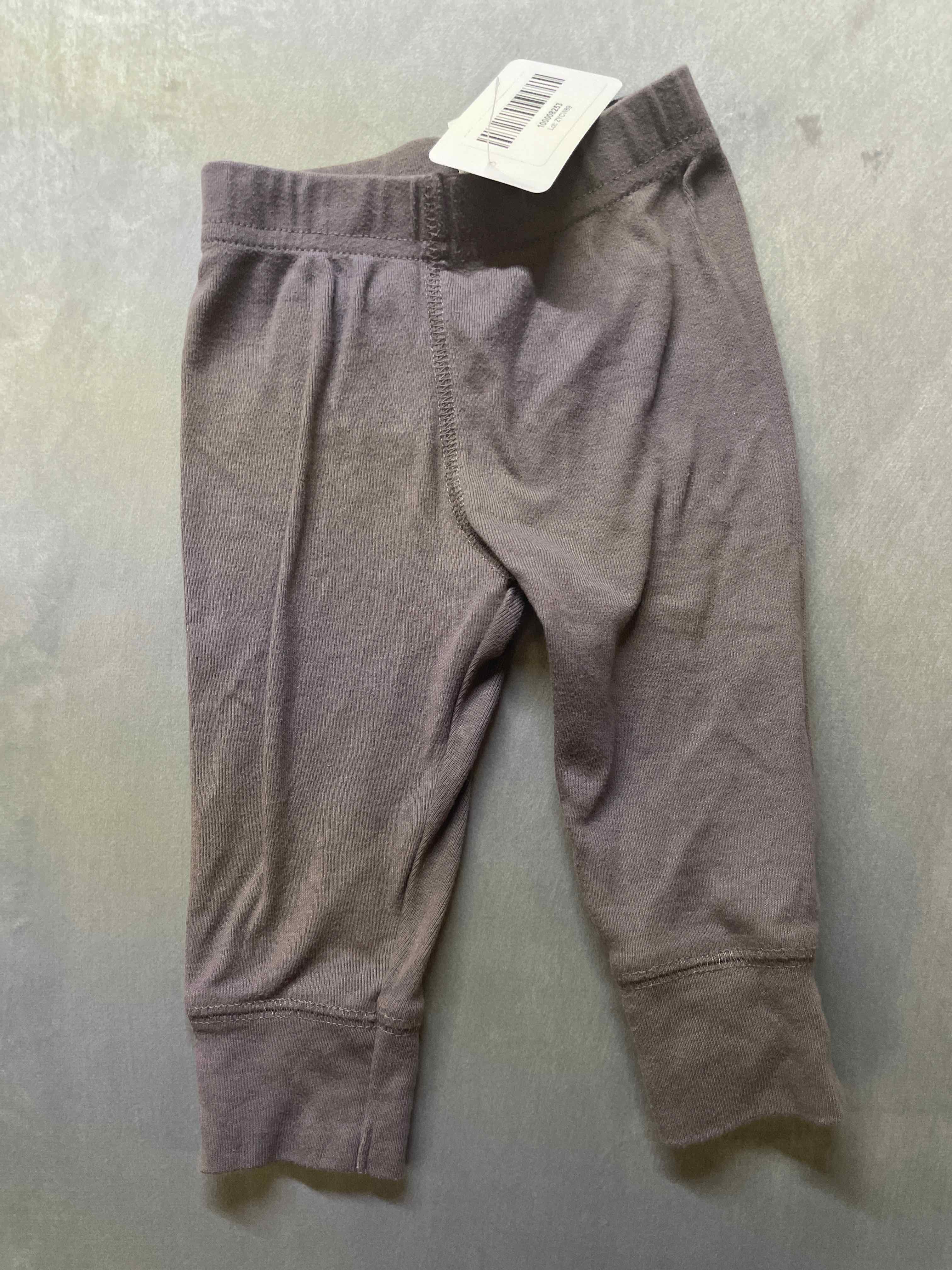 Carter's Gray Cotton blend leggings size 3-6m