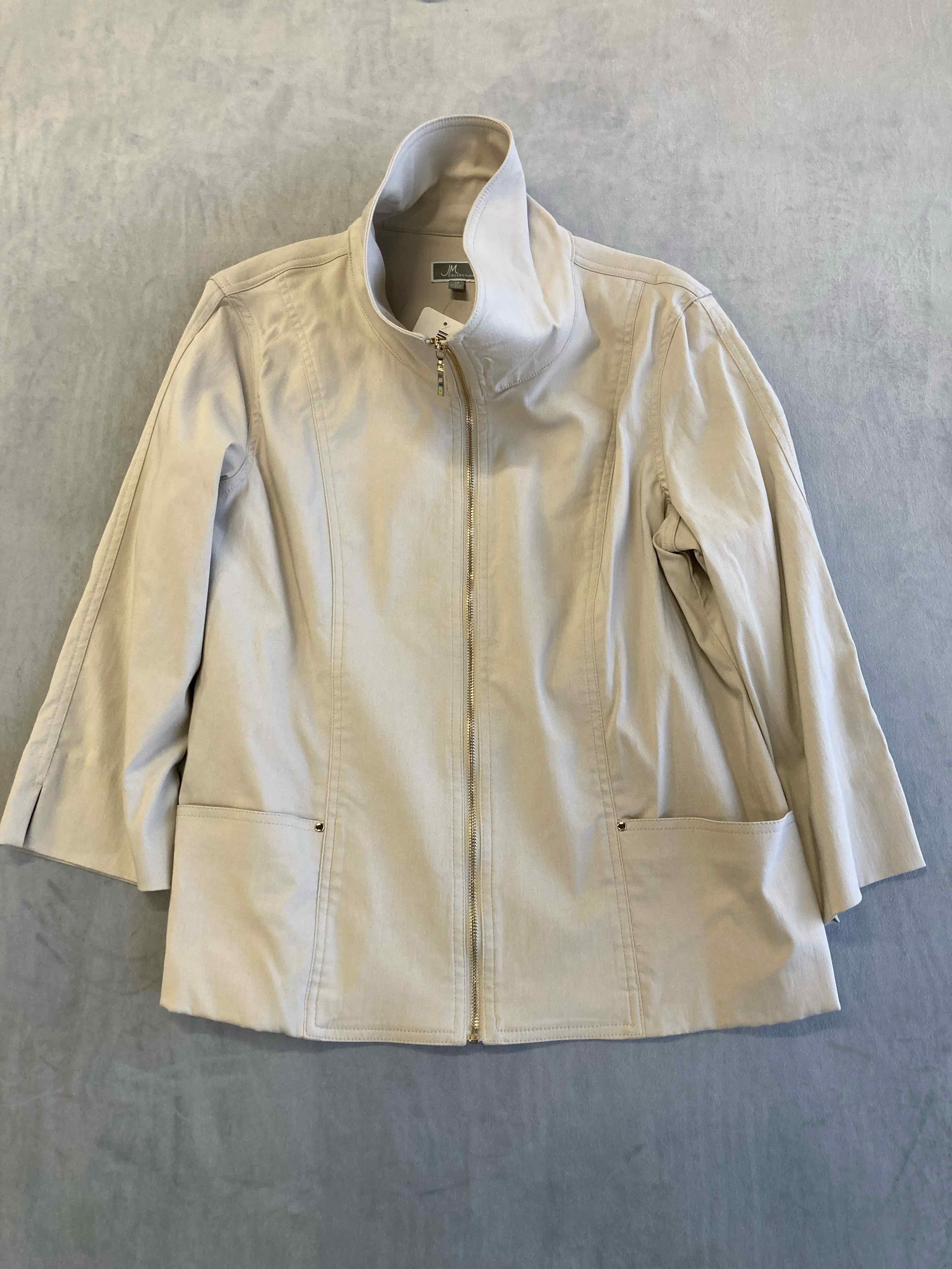 JM Collection Beige Jacket Size 14