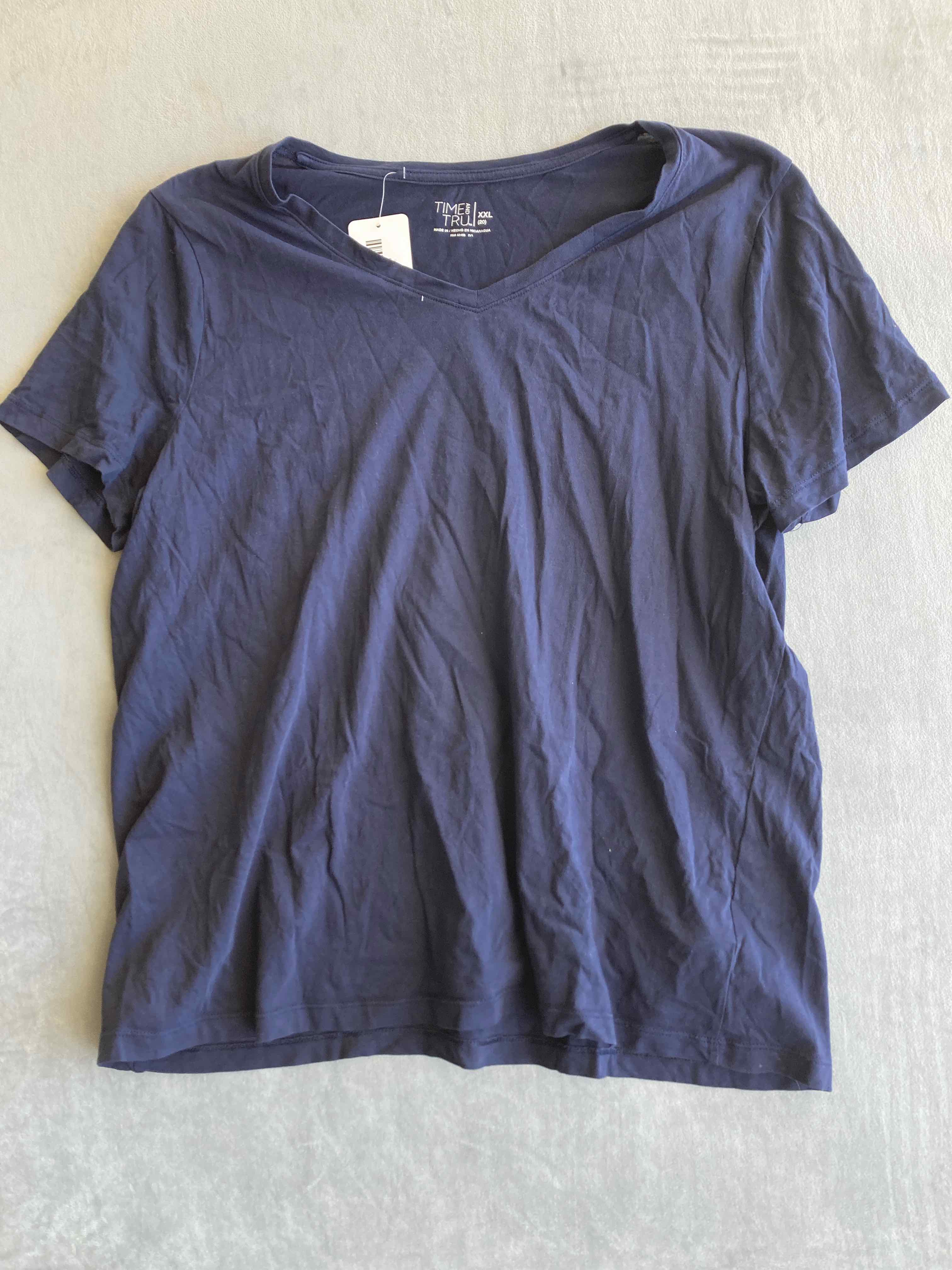 Time and Tru Blue Pima Cotton T-Shirt XXL