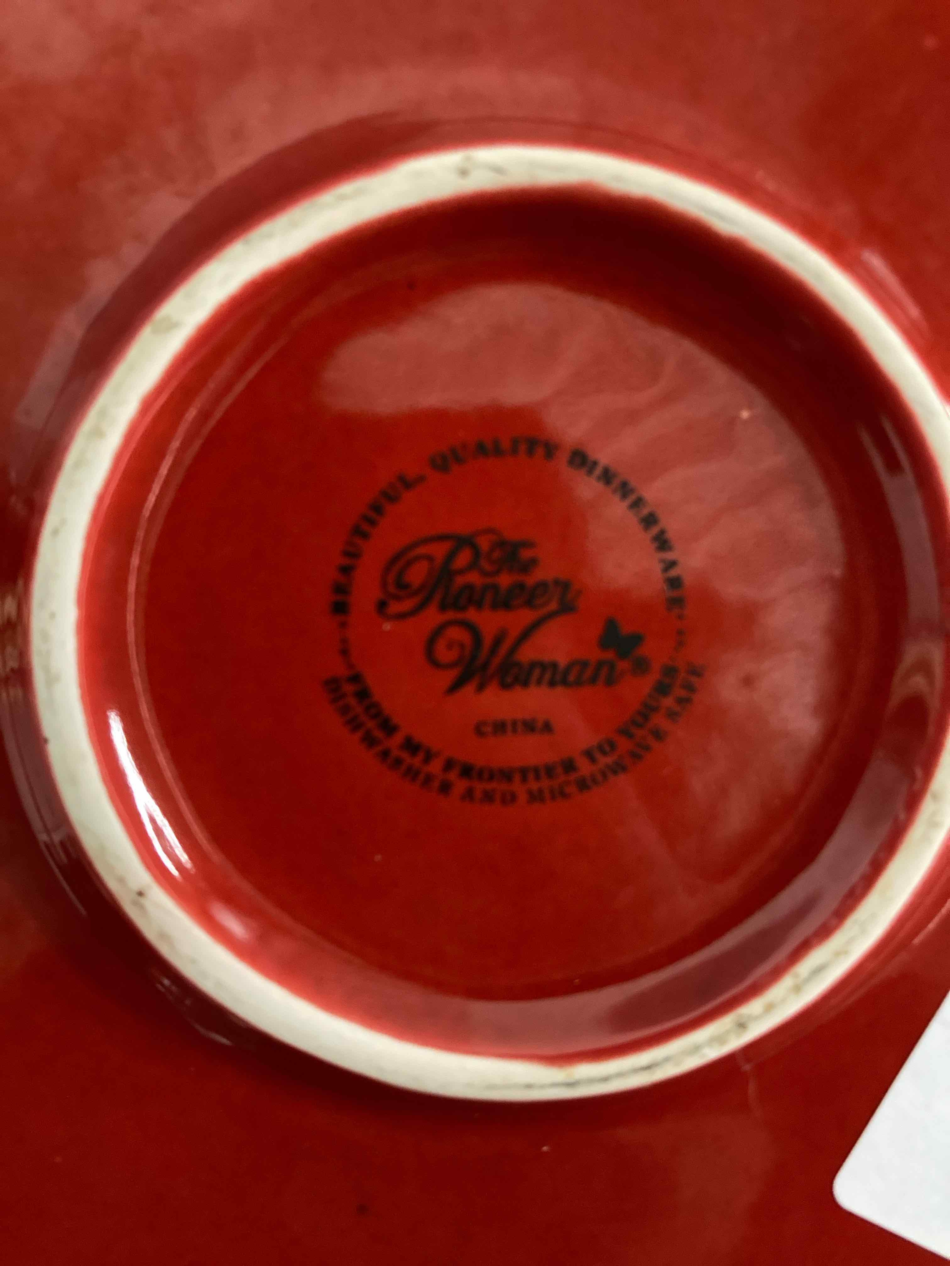 Pioneer Woman Red Melamine Platter