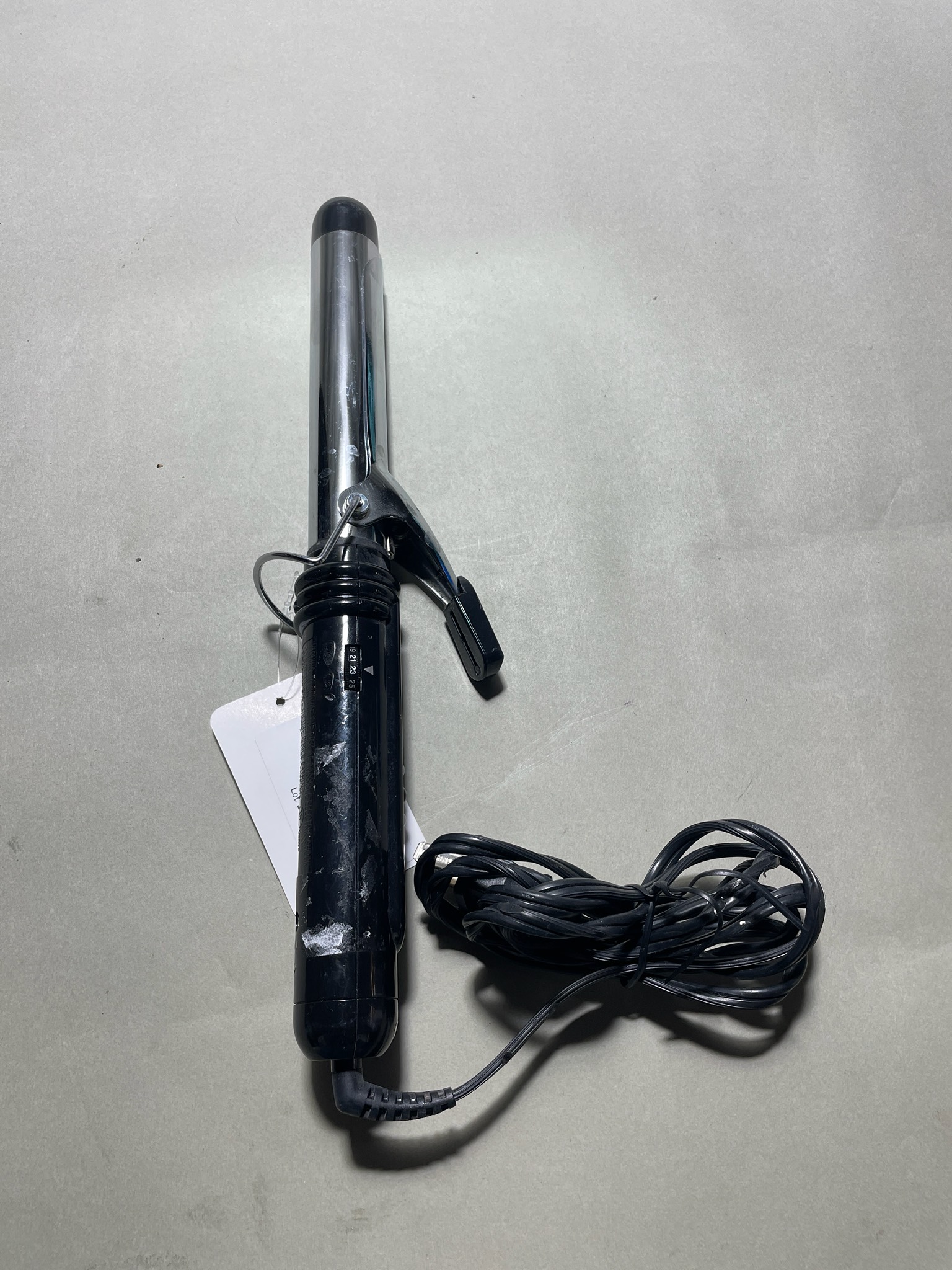Black Chrome Clamp Curling Iron