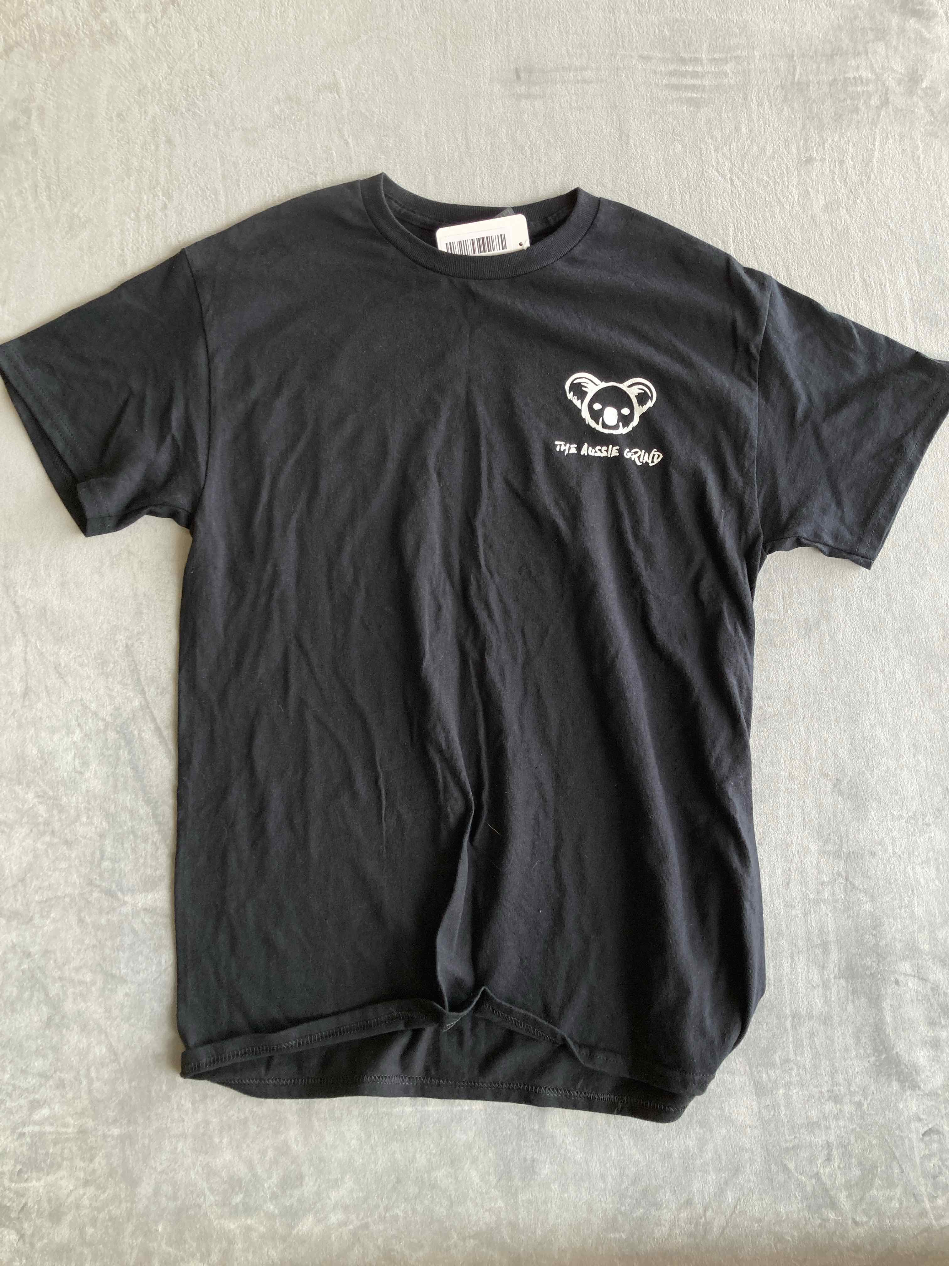 Gildan Black Cotton T-Shirt Medium