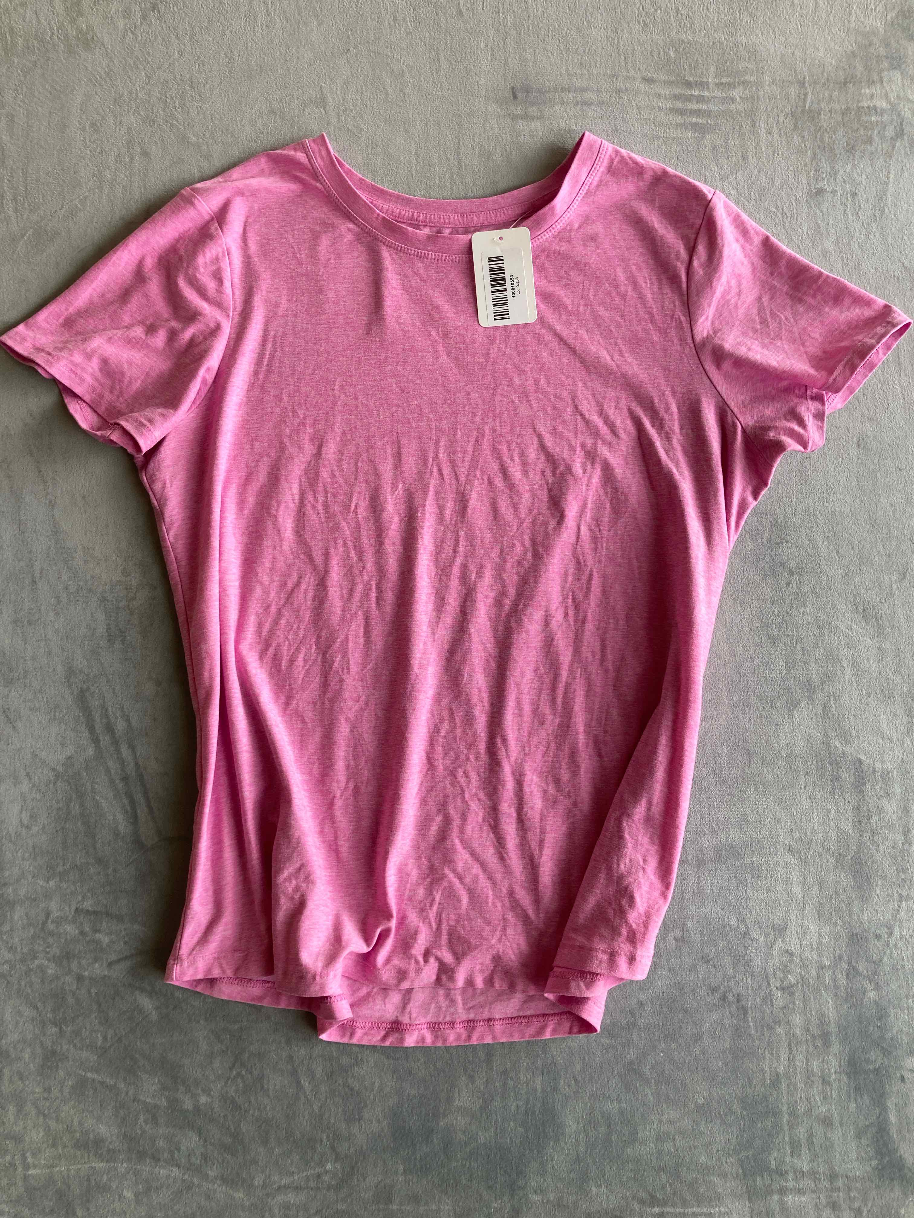 Jockey Pink Polyester Blend T-Shirt Large