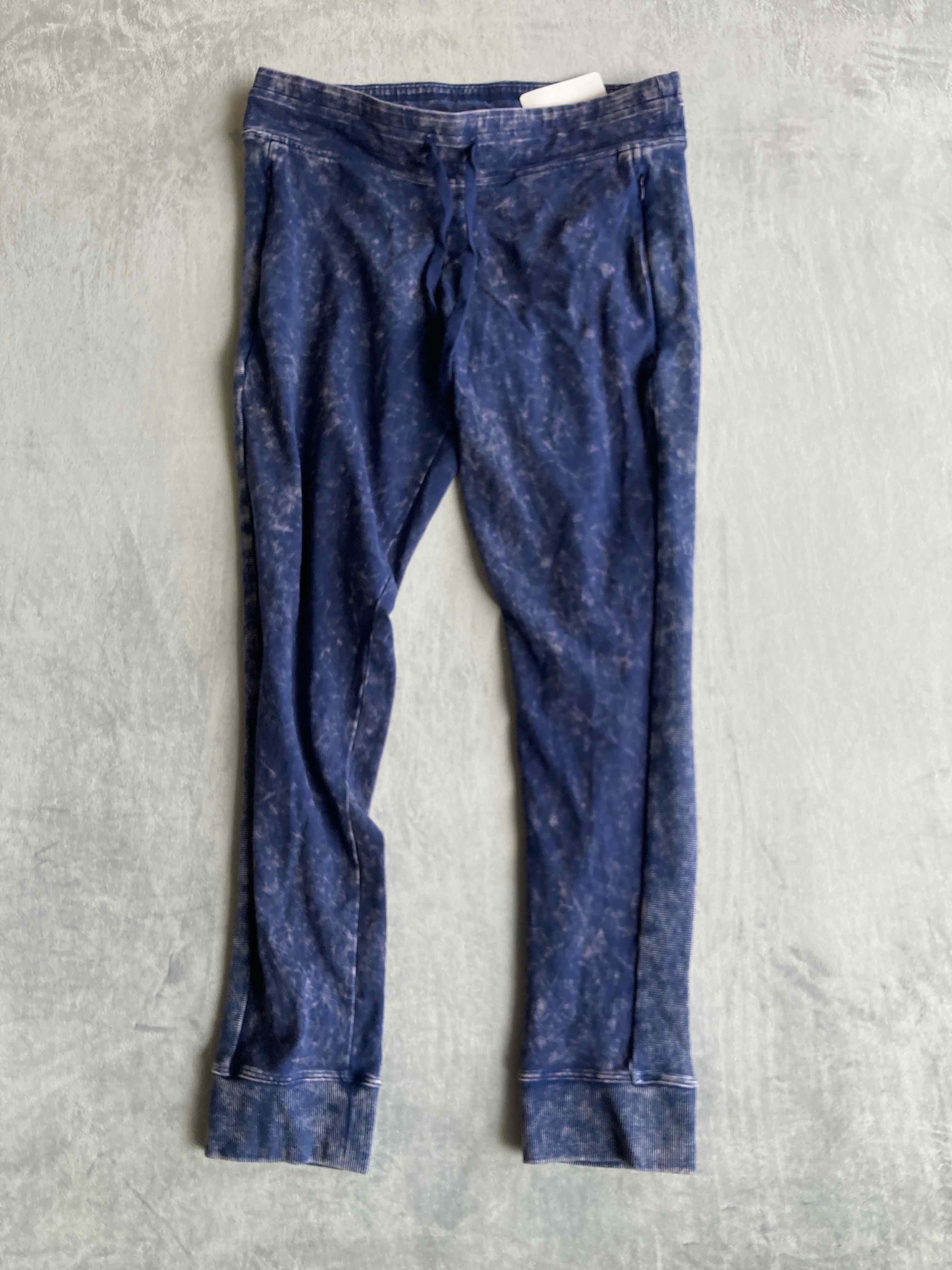 Victoria's Secret PINK Blue Tie-Dye 87 Cotton Leggings Large