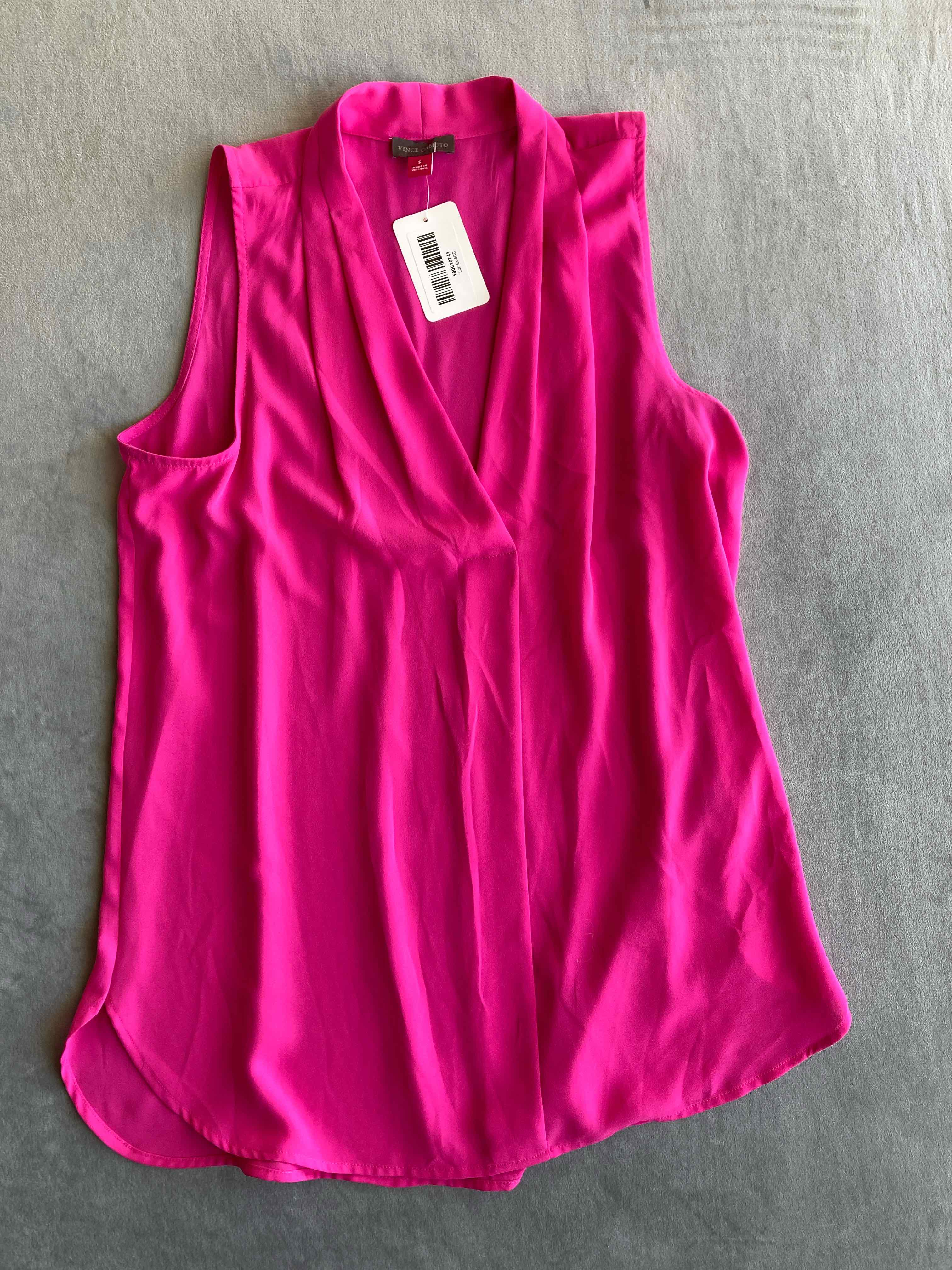 Vince Camuto Pink Polyester Blouse