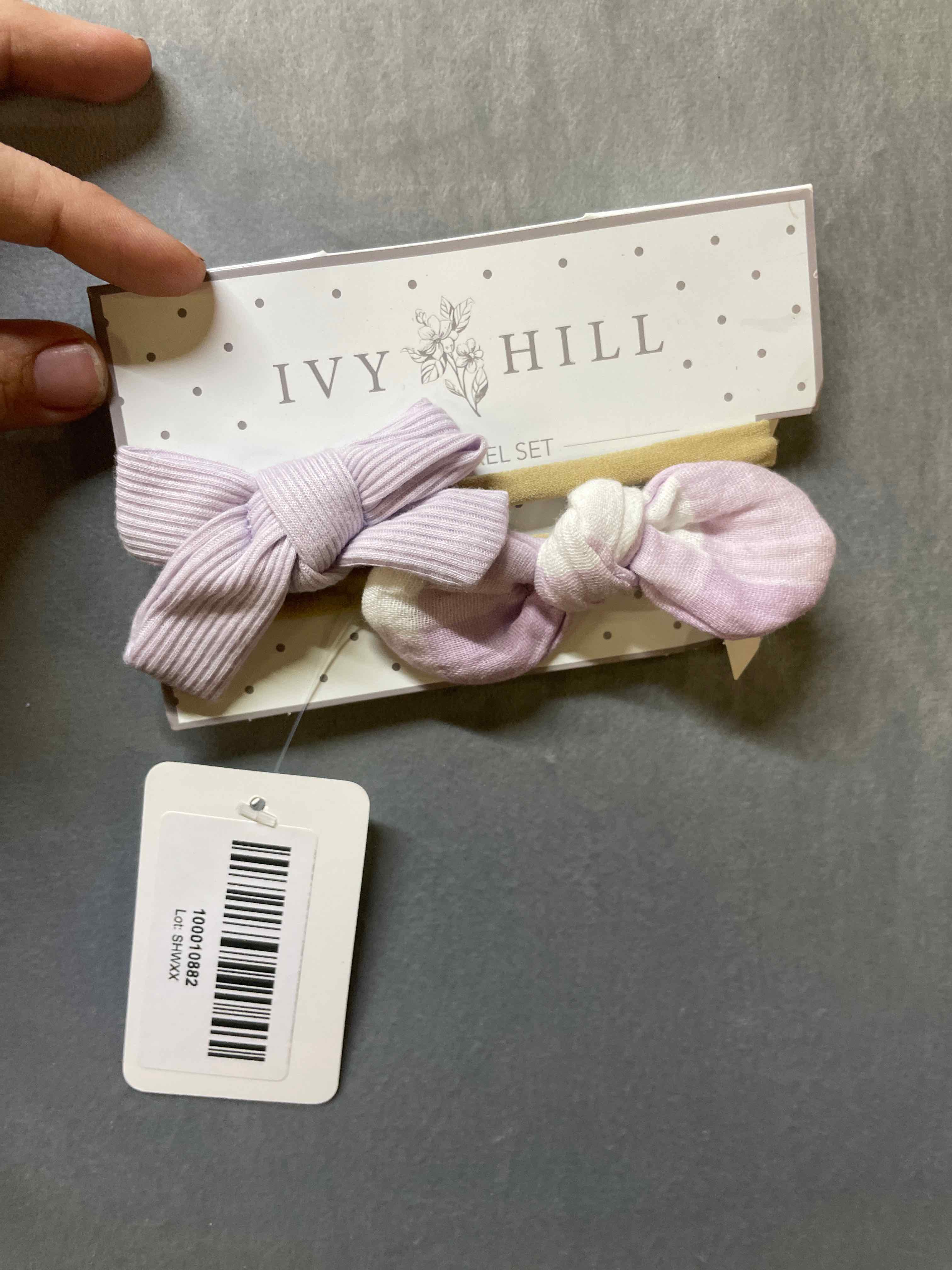 Ivy Hill Purple Bow Hair Accessories Set of 2 NWT