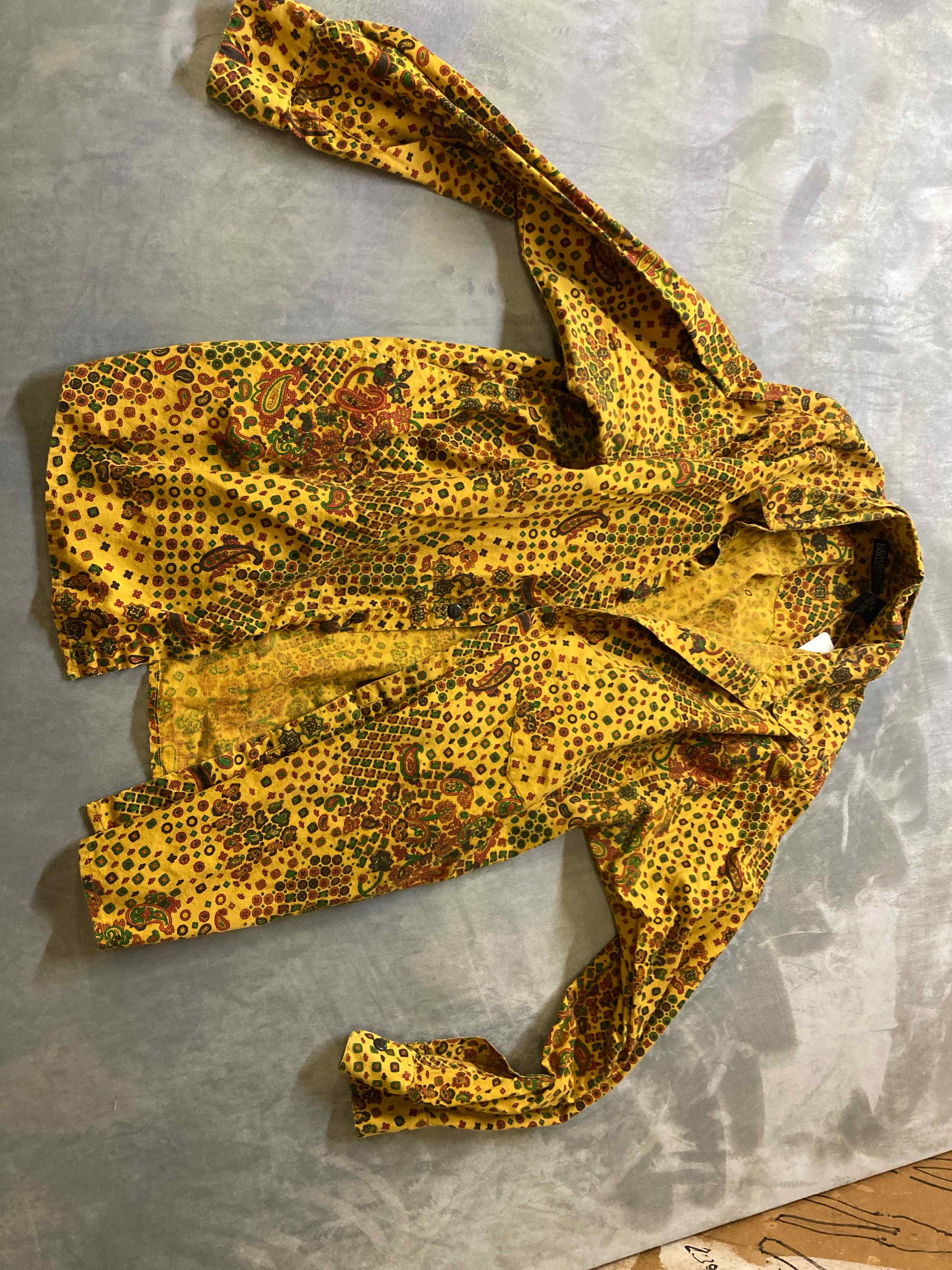 Generra Collection Yellow Cotton Long Sleeve Medium