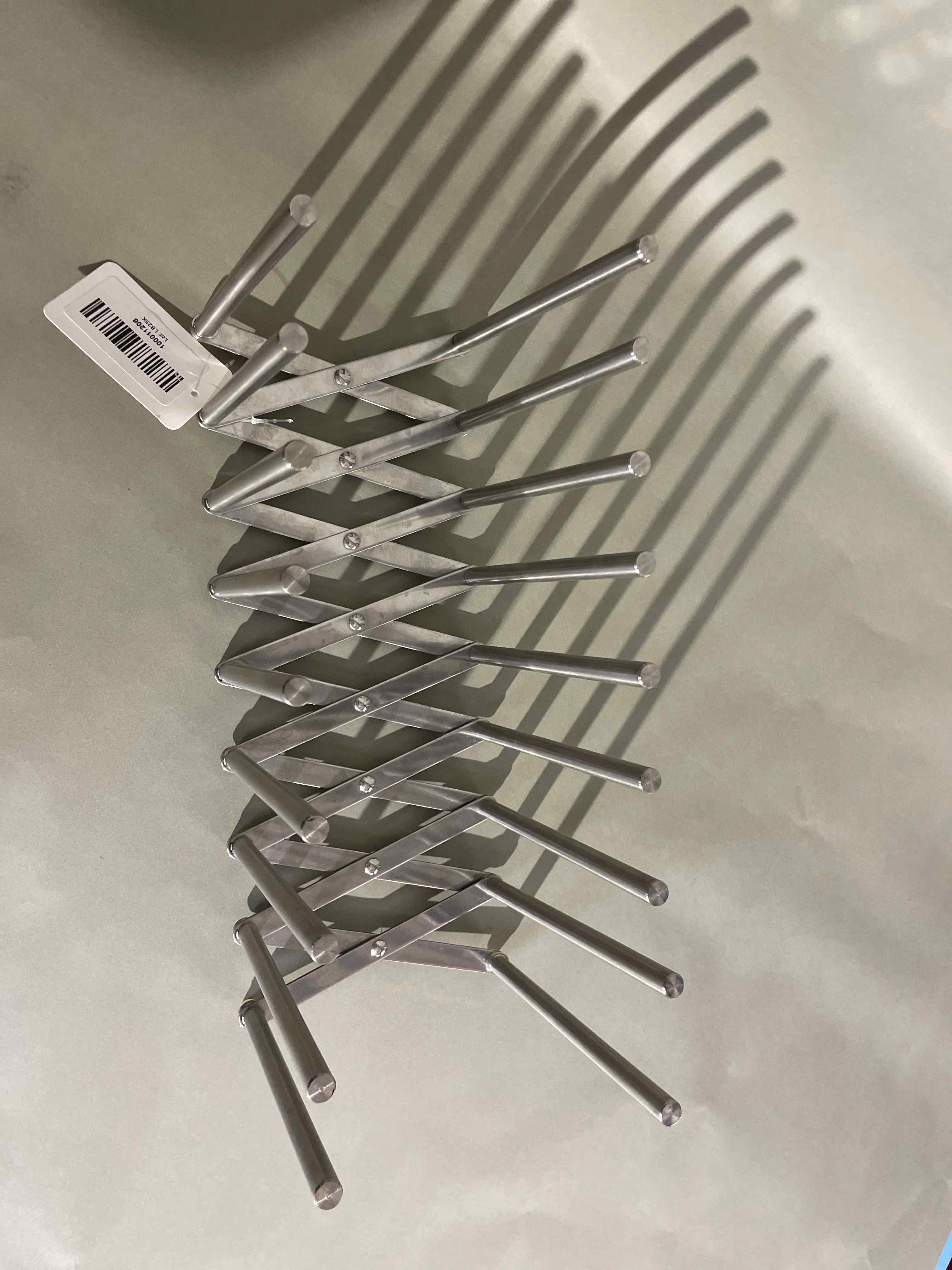 Metal Silver Folding Cookbook Holder