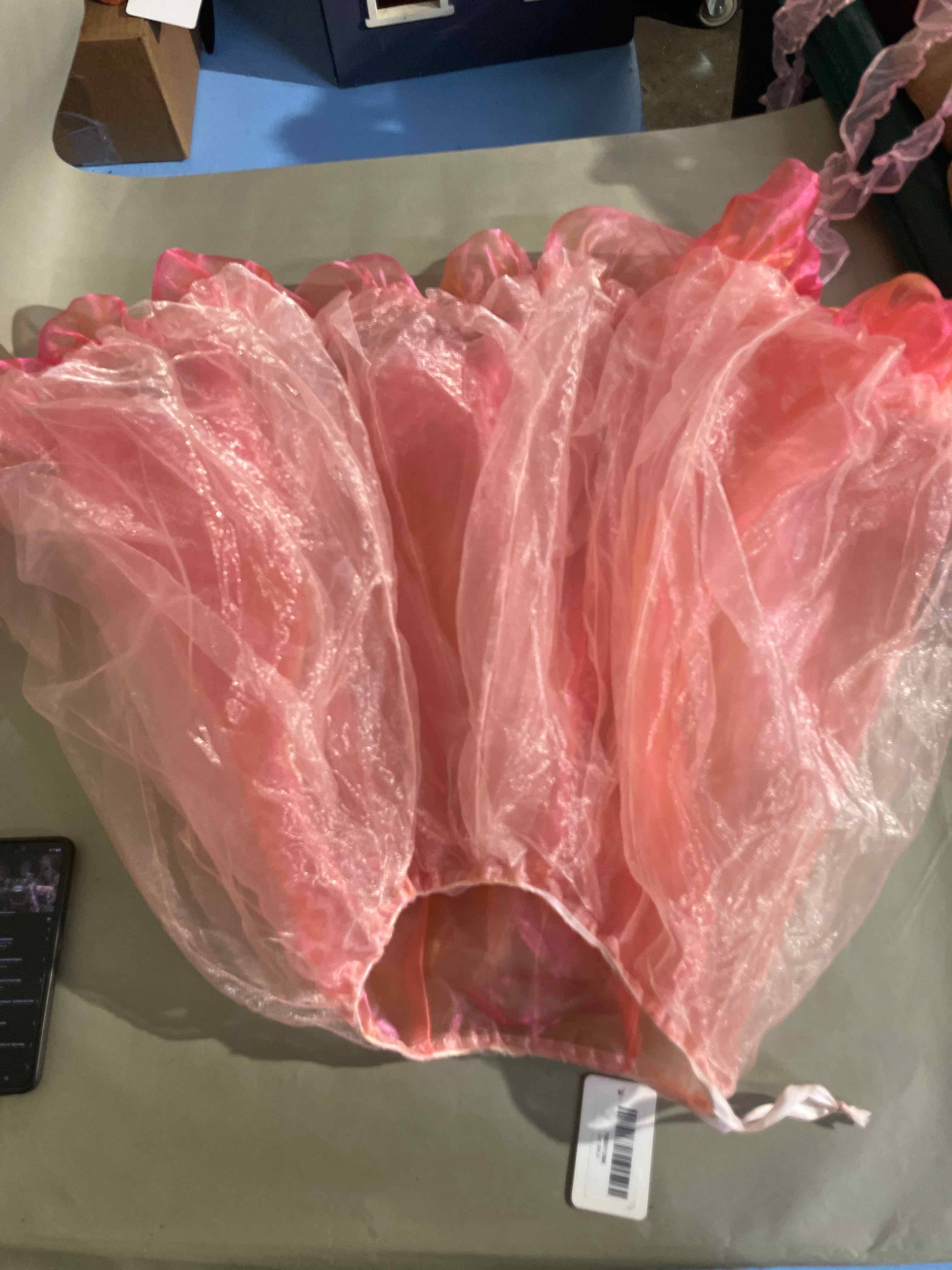 Pink Sheer Tulle Skirt