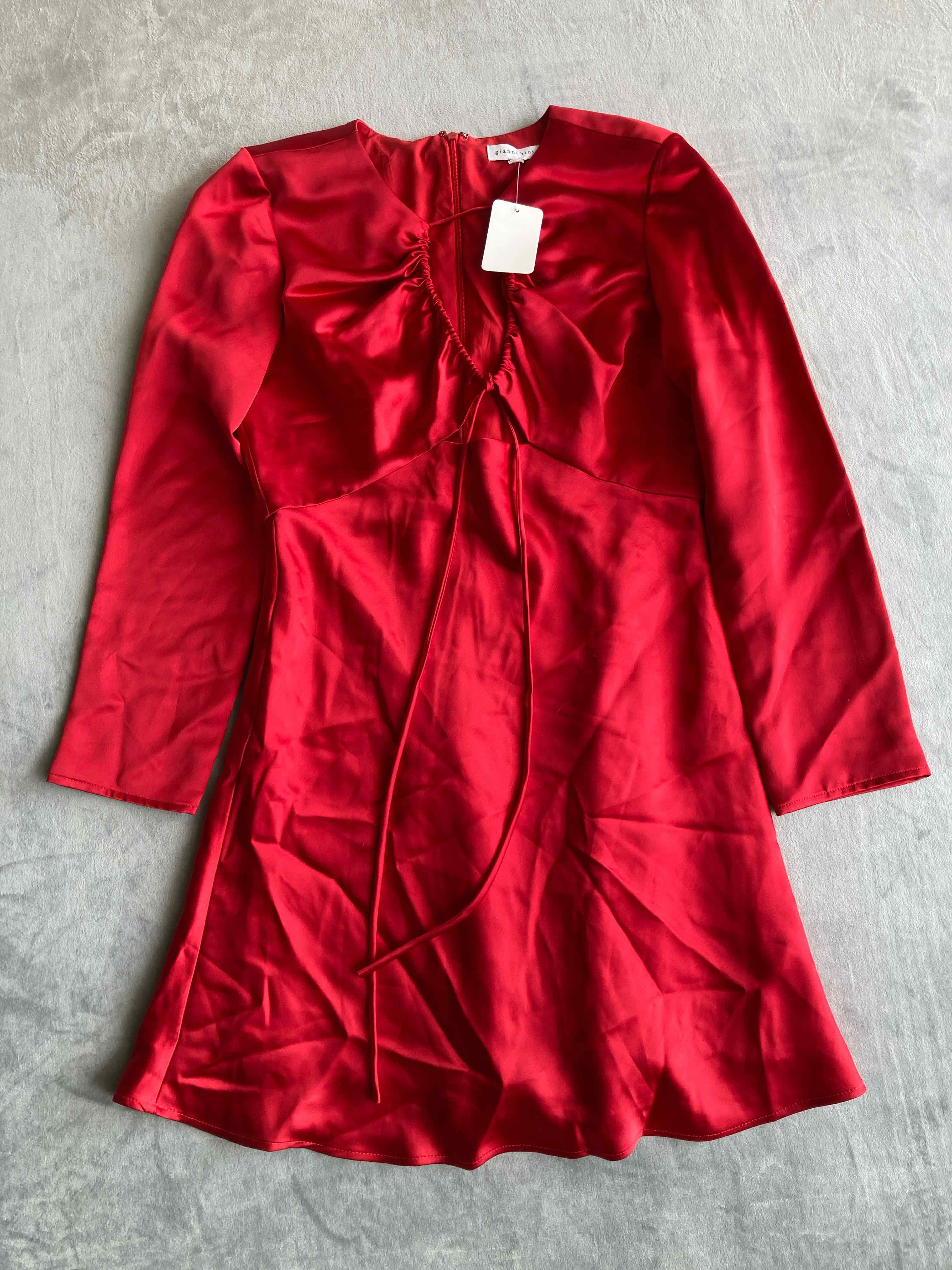 Gianni Bini Red Polyester Dress Size 6