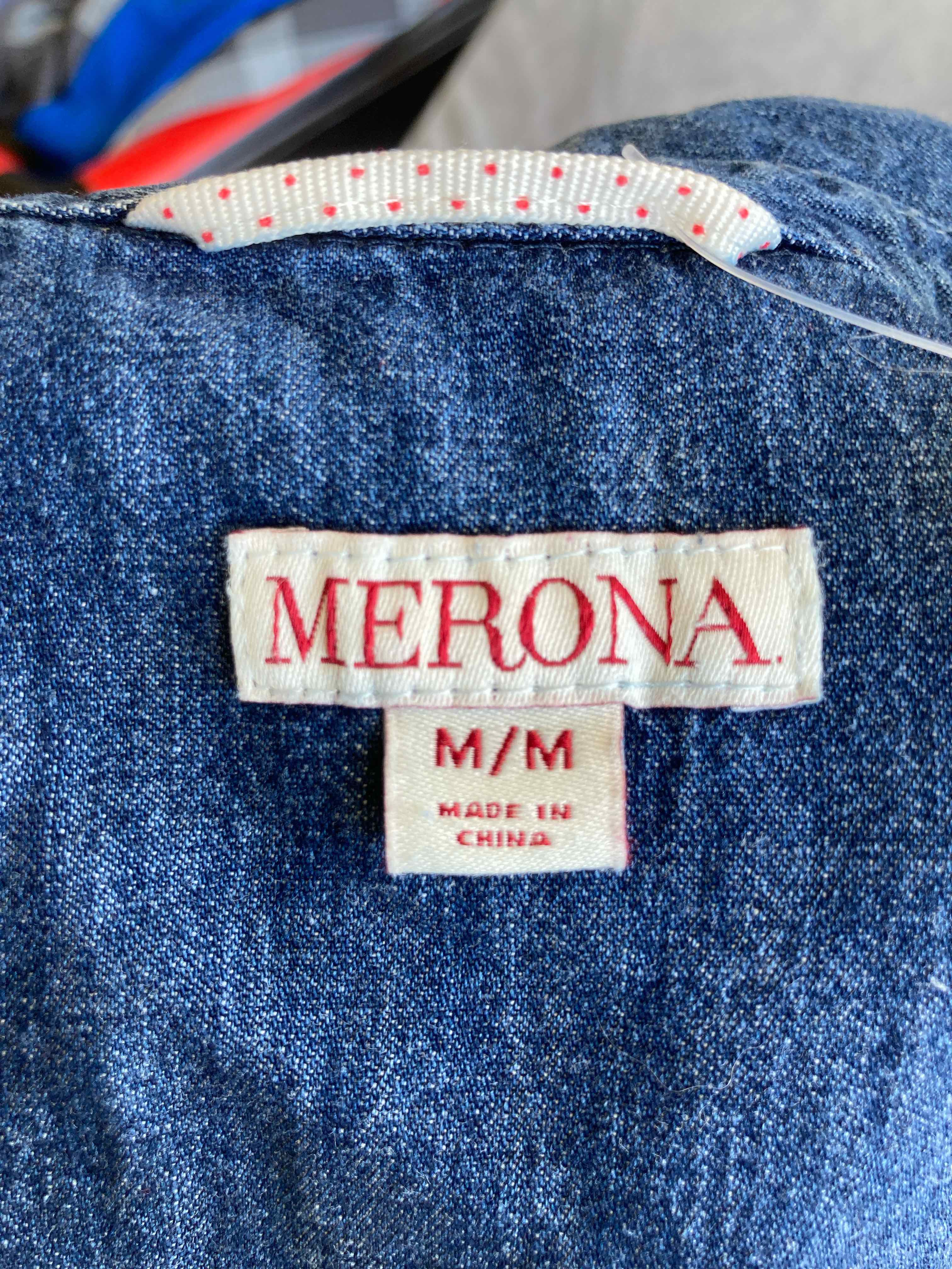 merona denim long sleeve