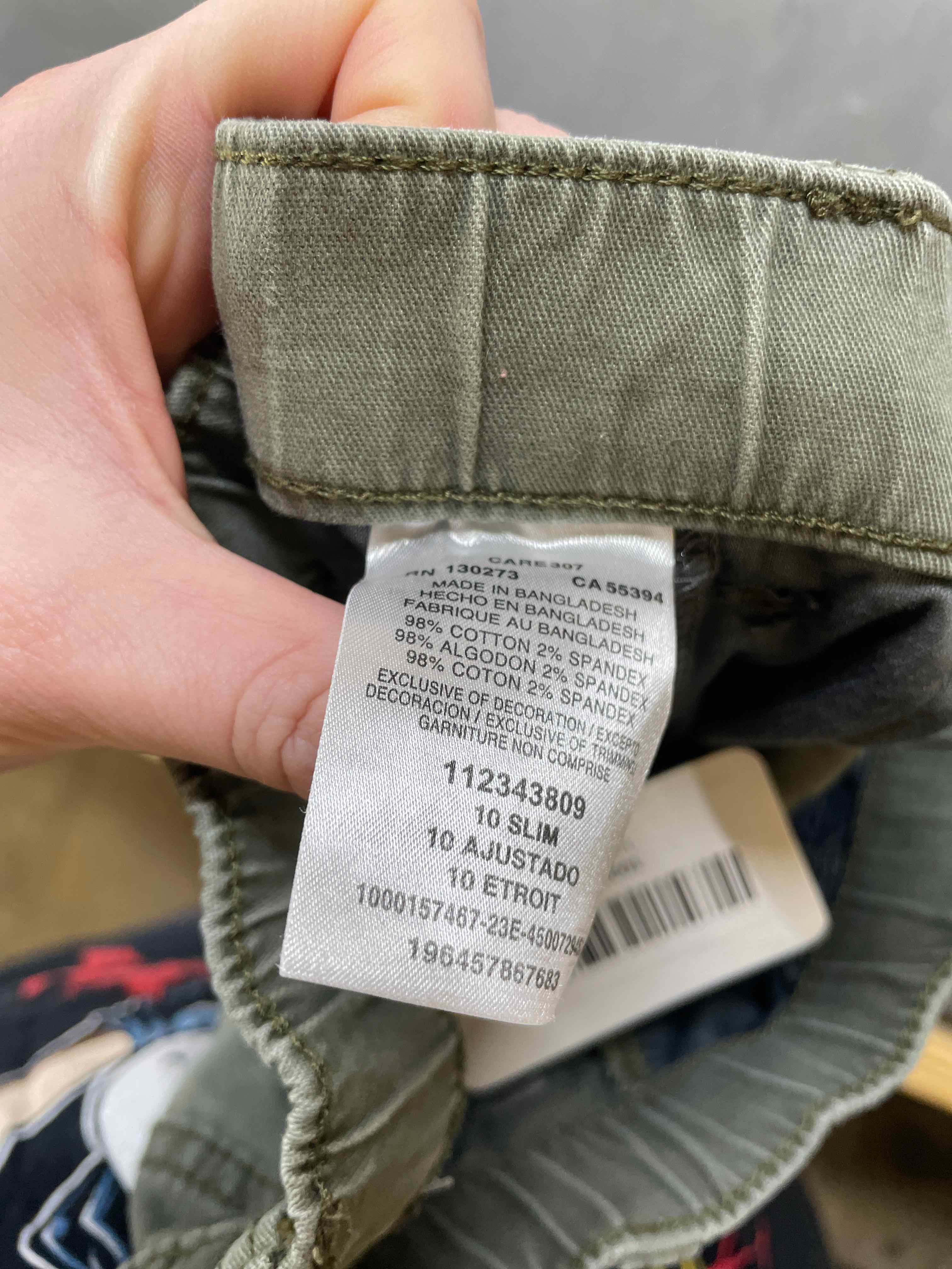 Wrangler green cotton blend cargo jogger pants size 10