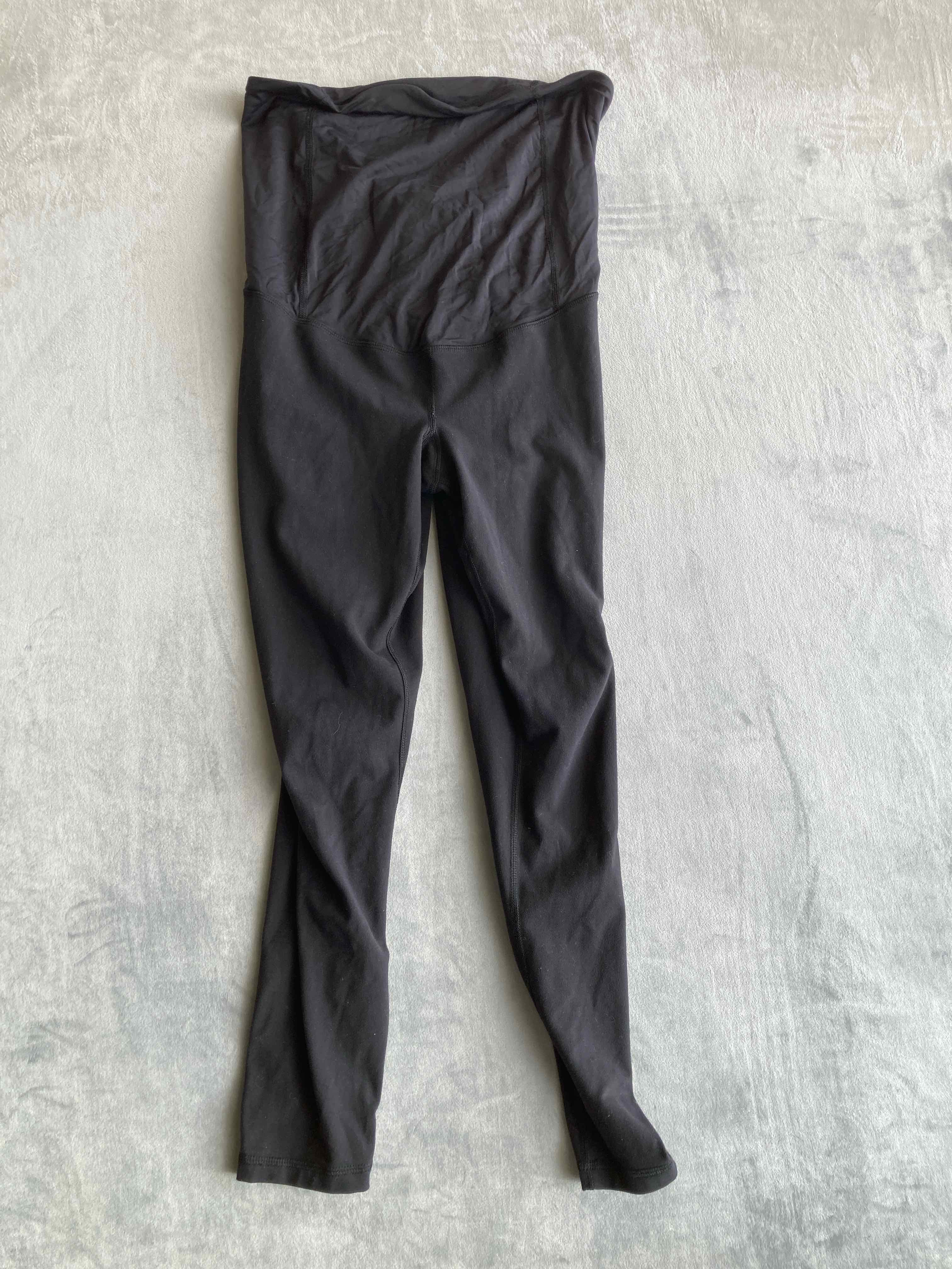 Isabel Maternity Black Spandex Blend Leggings Medium