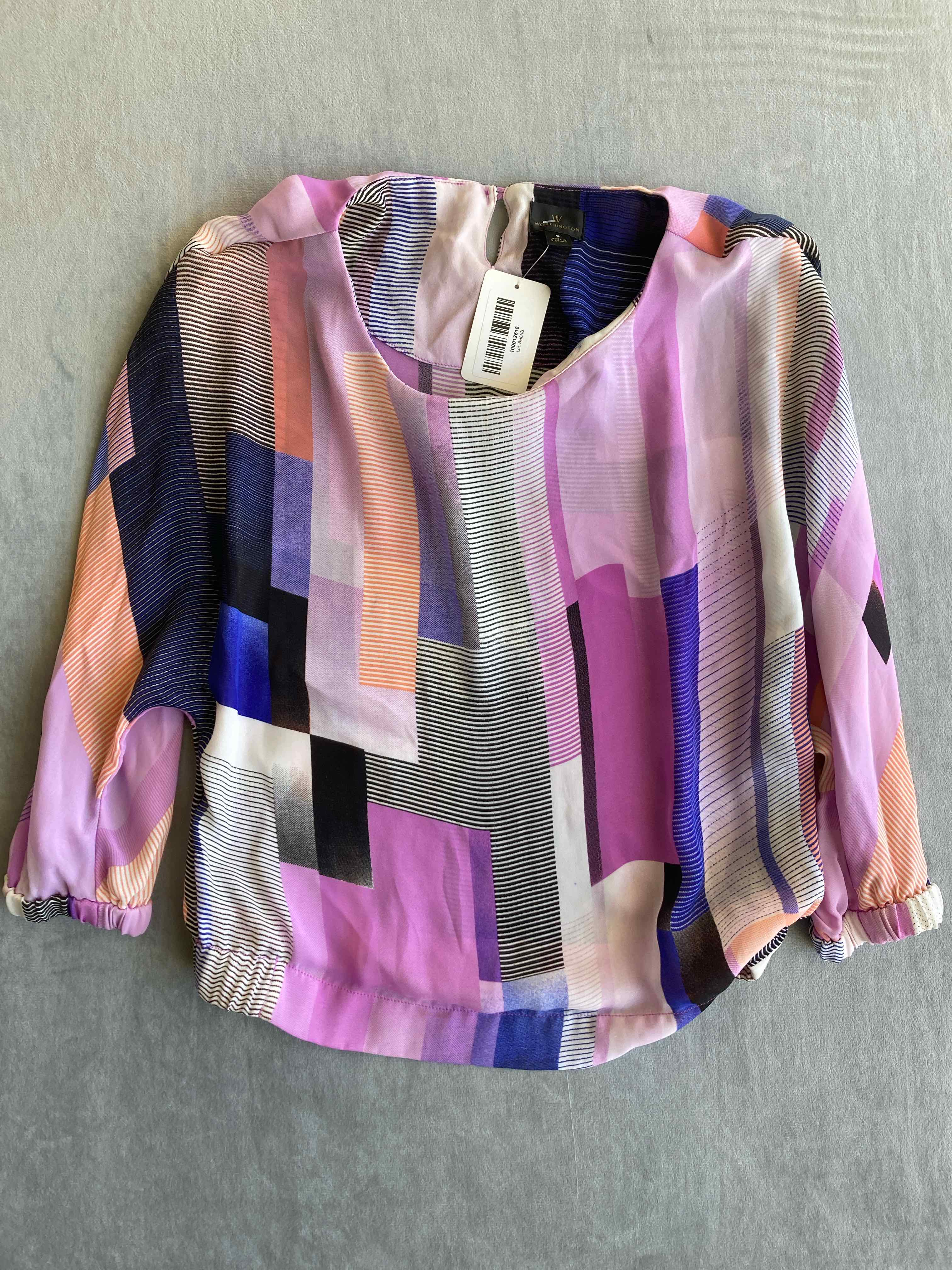Worthington Multi Color Polyester Blouse Small