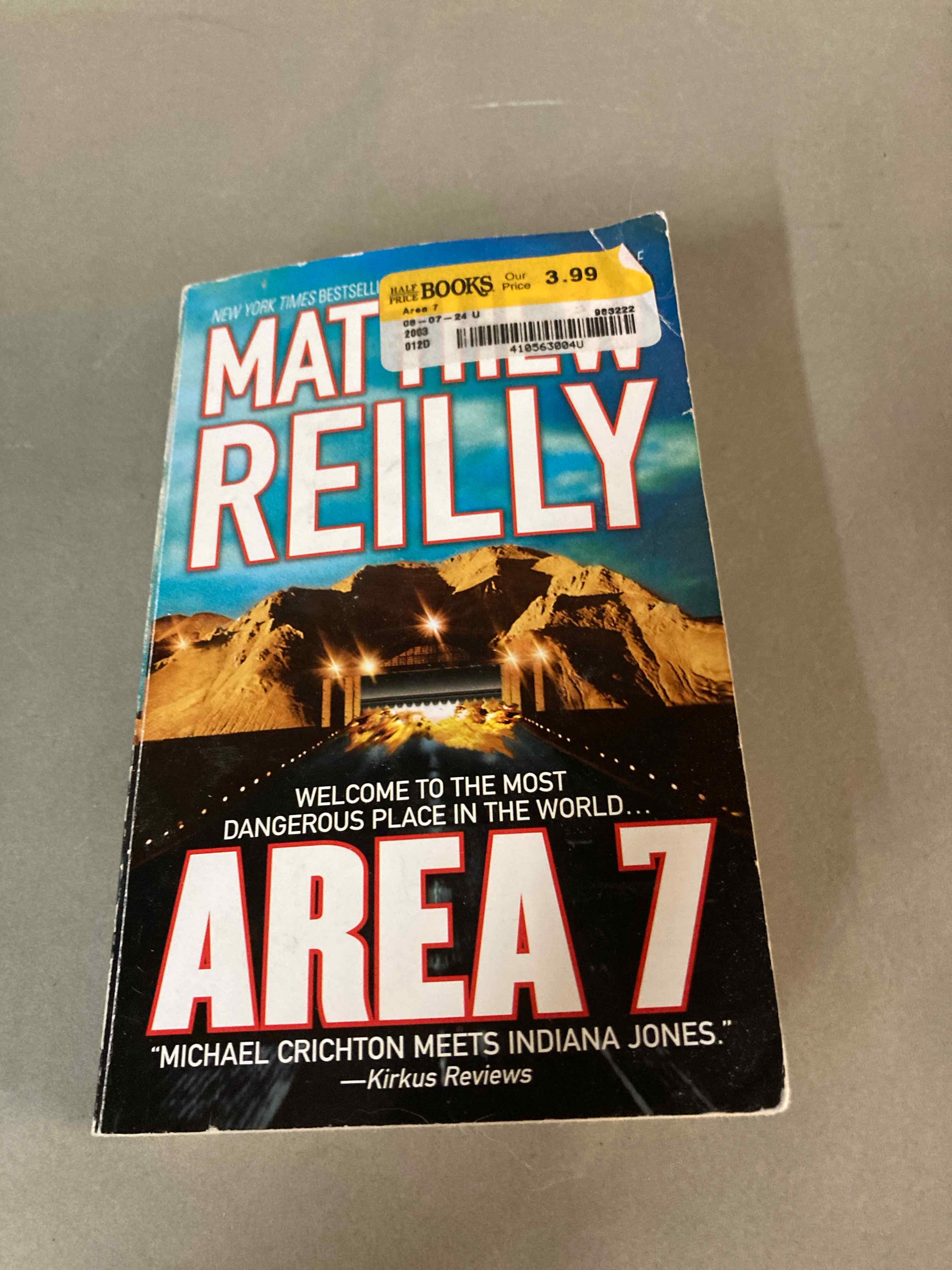 Matthew Reilly Area 7 Paperback