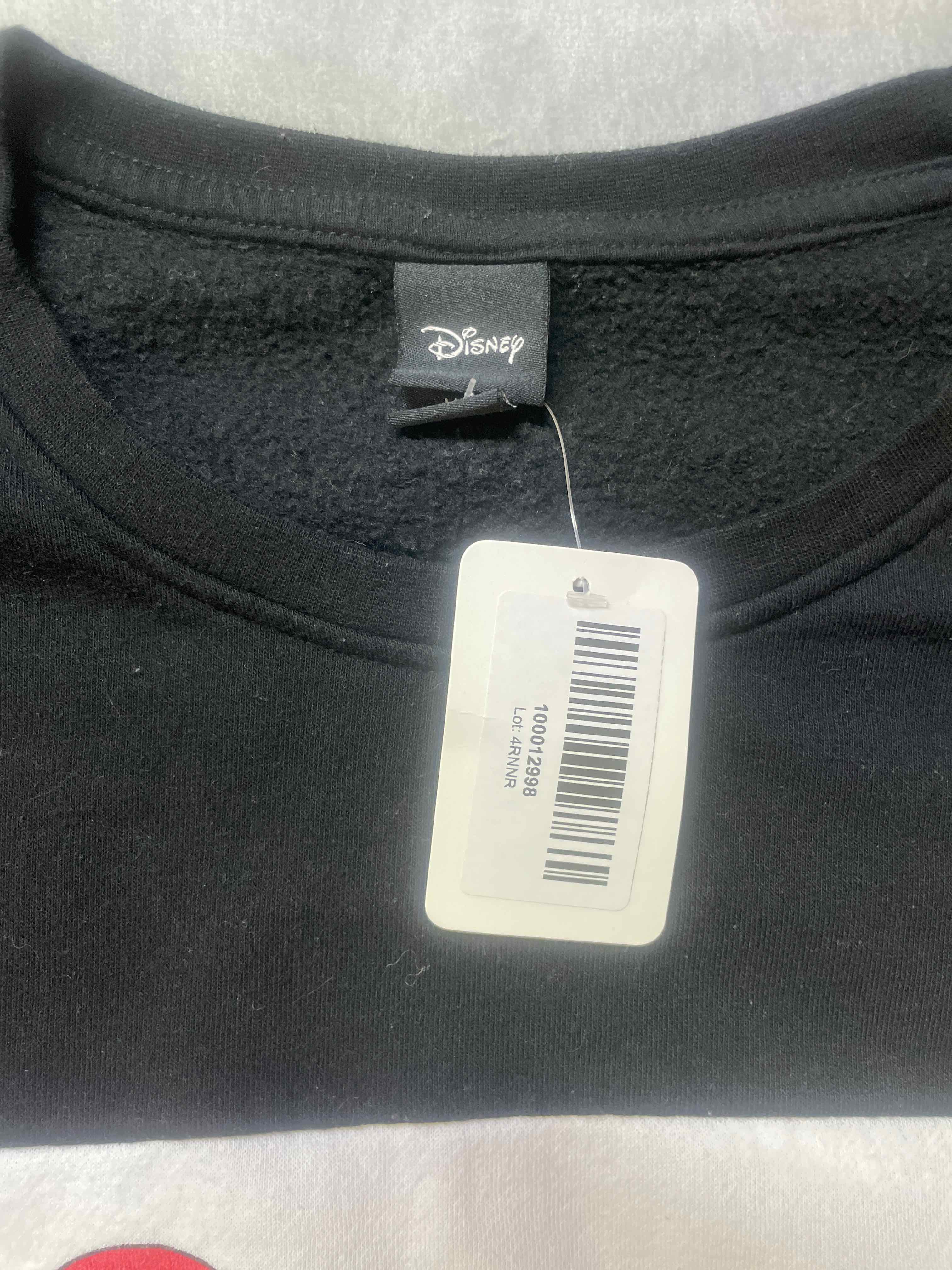 Disney Black White Cotton Sweatshirt