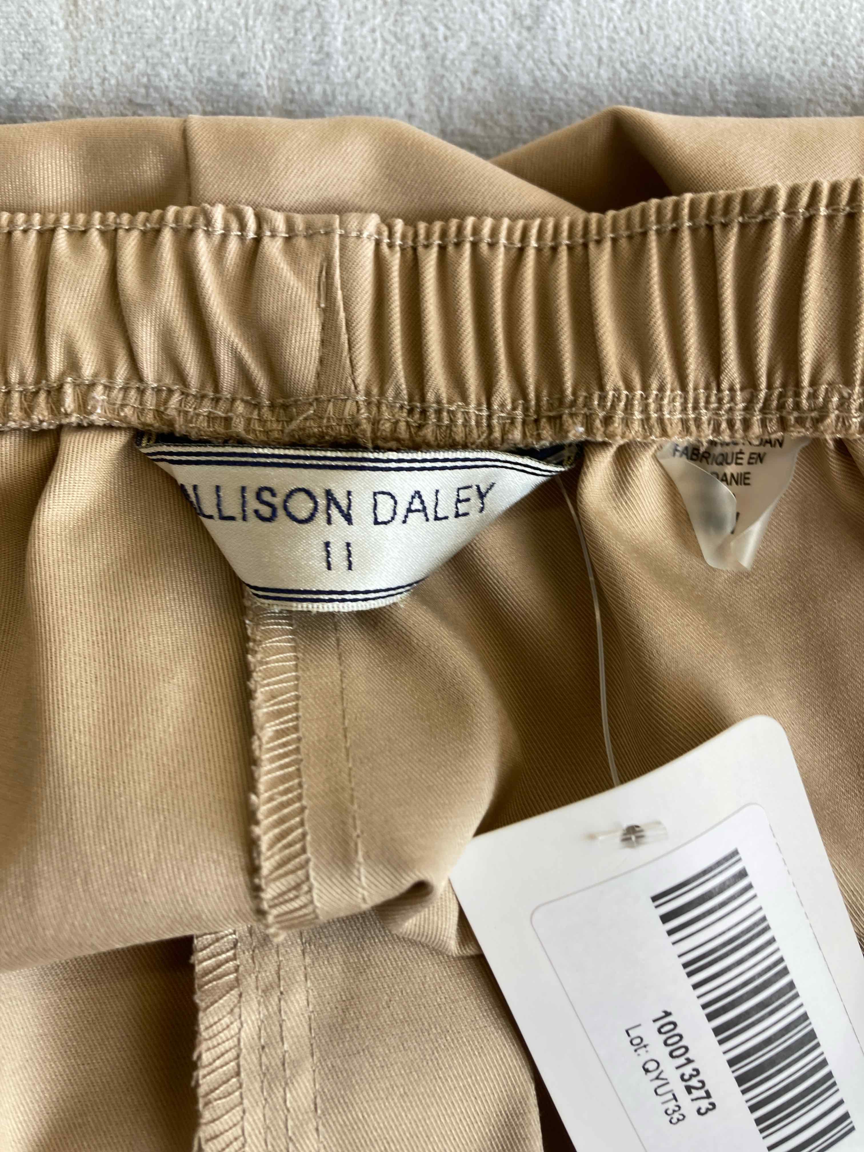 Allison Daley Beige Polyester Blend Pants Medium
