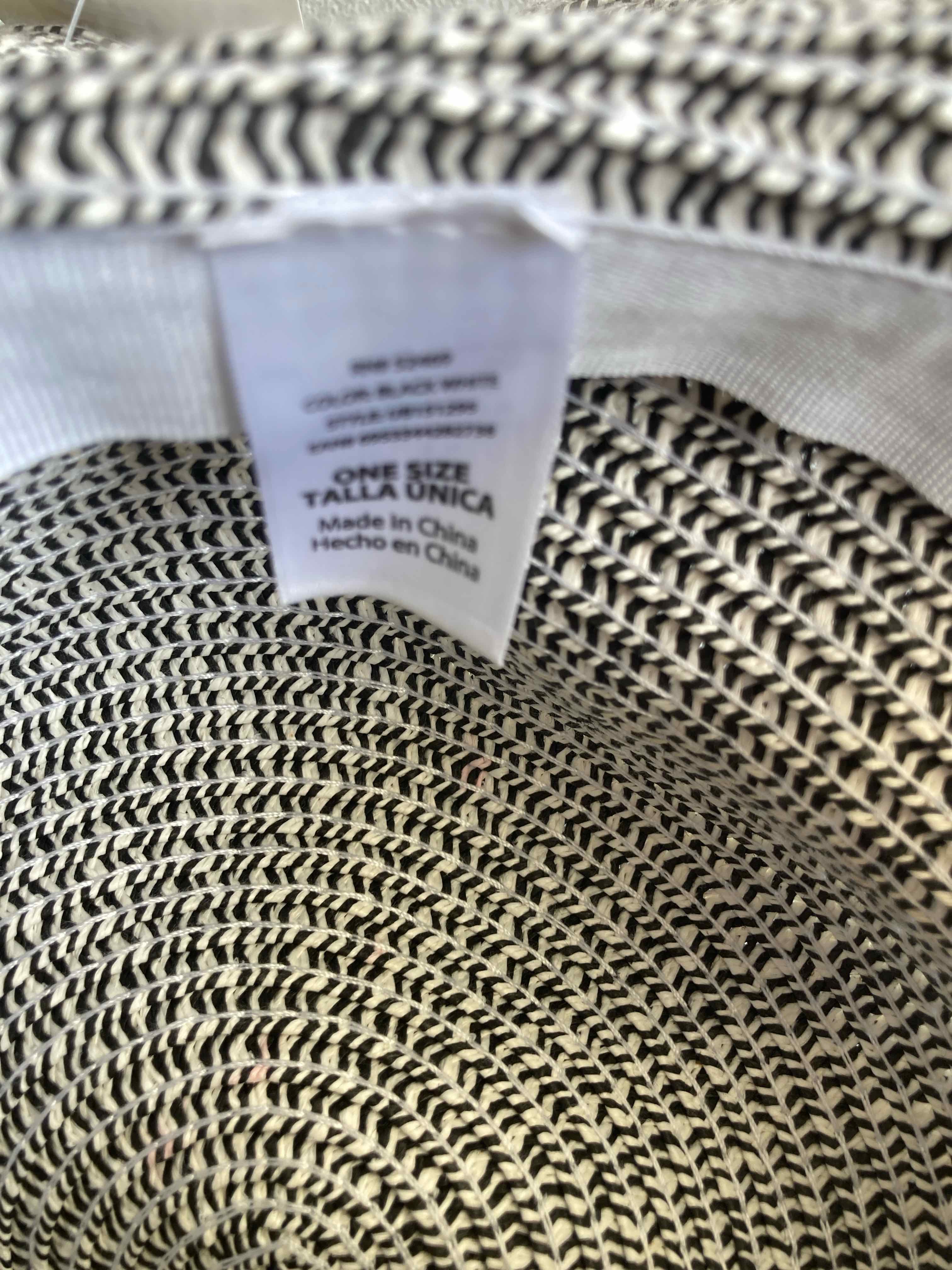 Black White Hat One Size