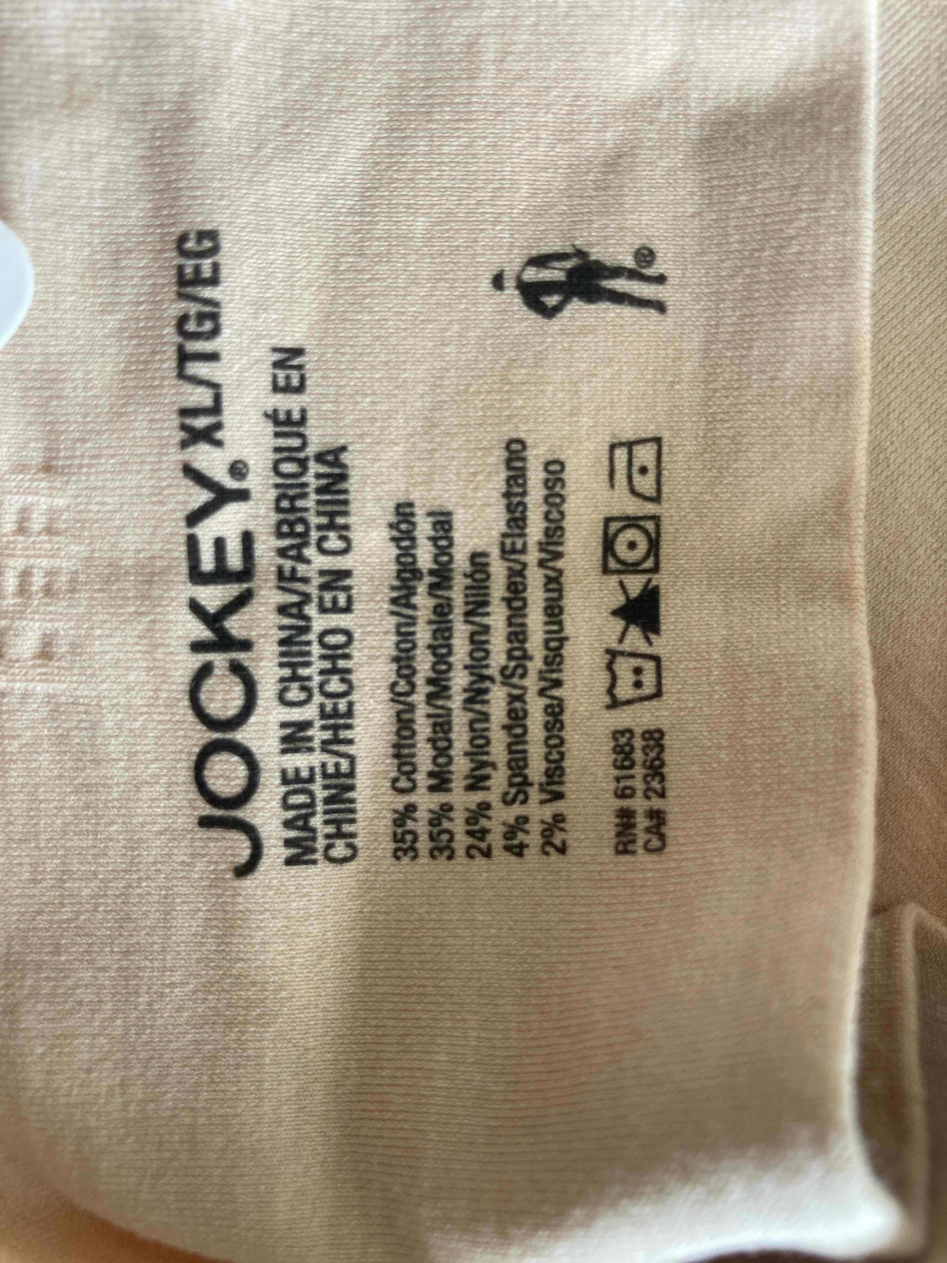 Jockey Beige Blend Bralette XLTG/EG
