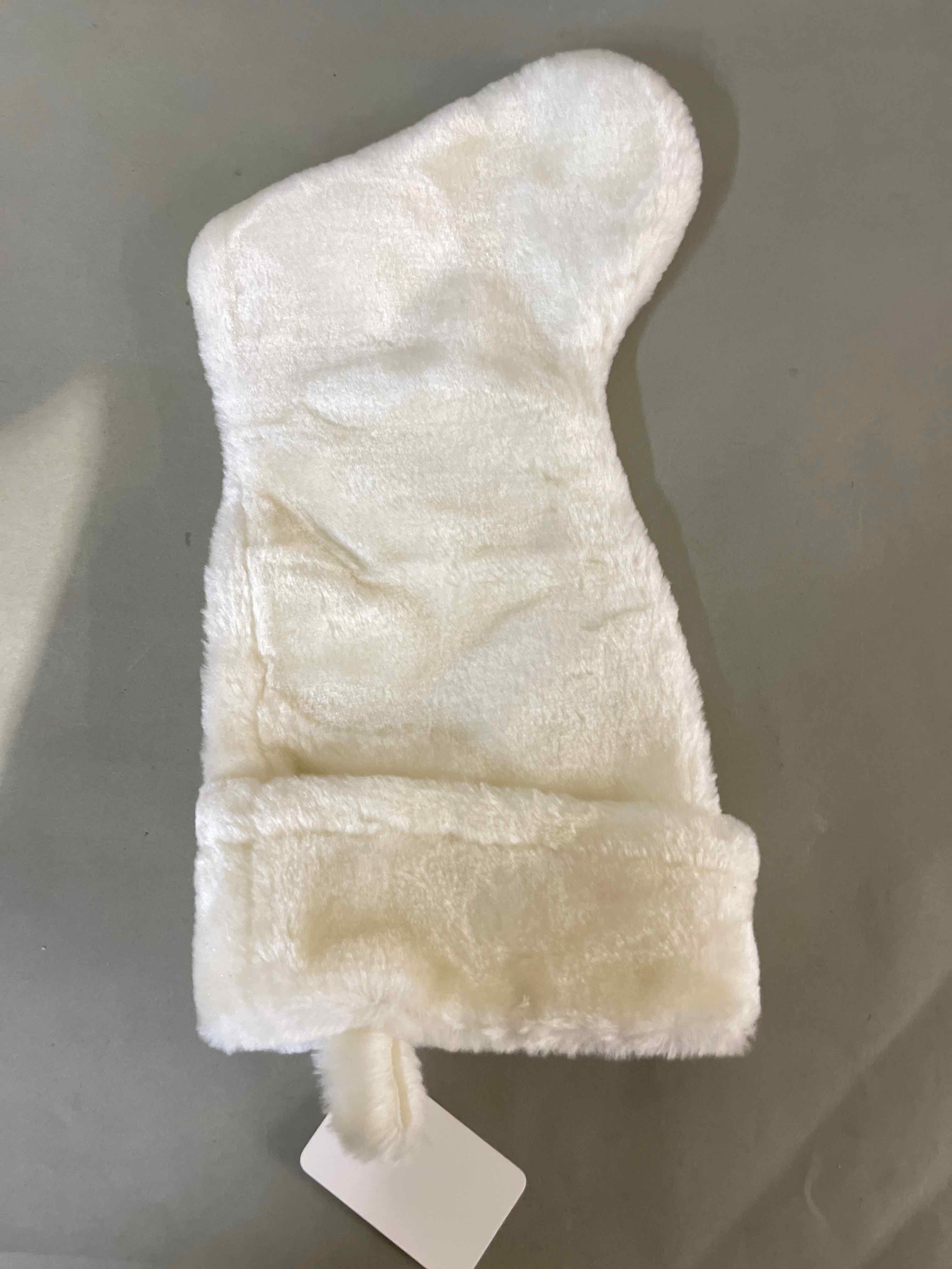 White Plush Stocking