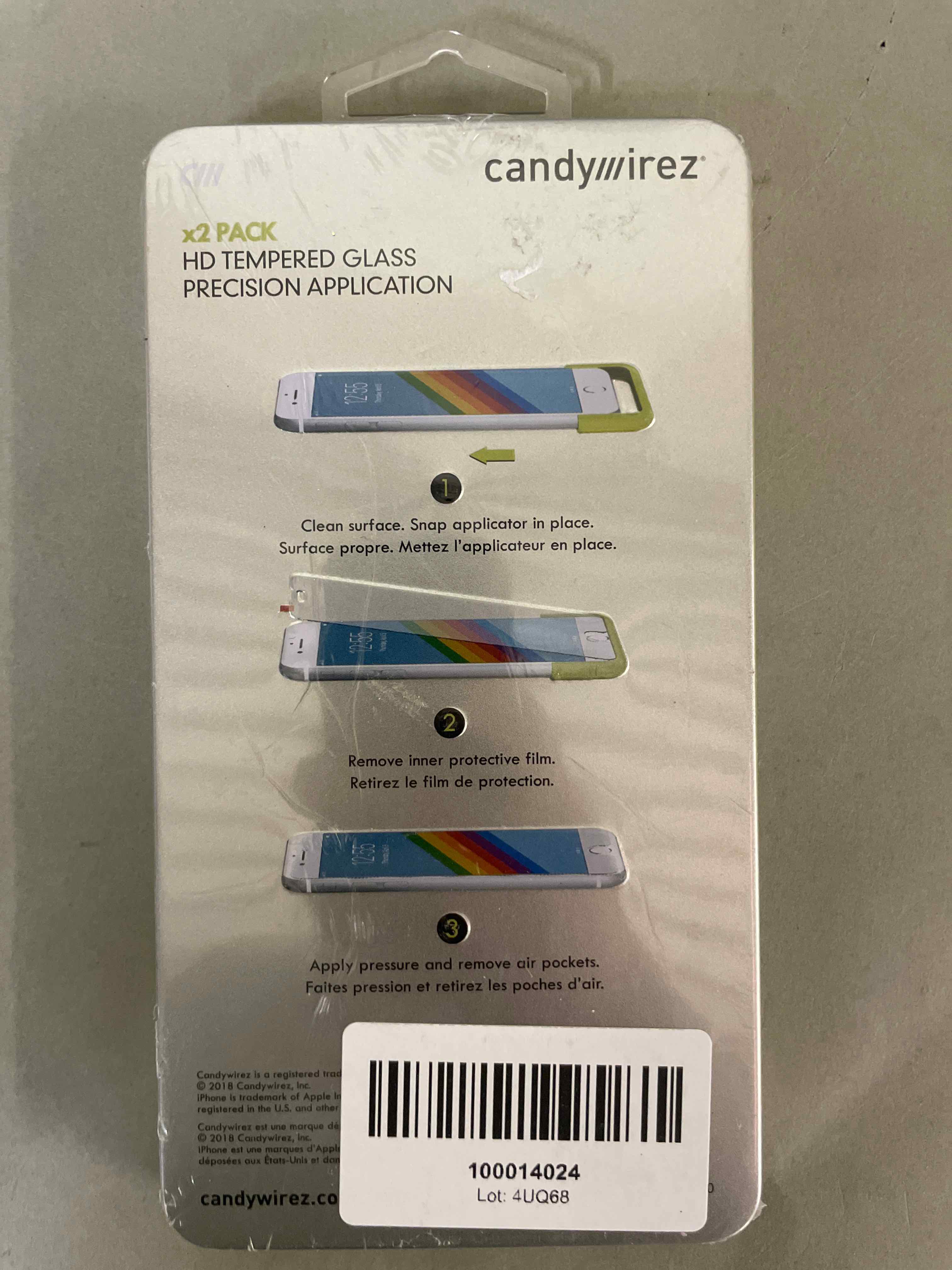 Candywirez Transparent HD Tempered Glass Screen Protector 2 Pack