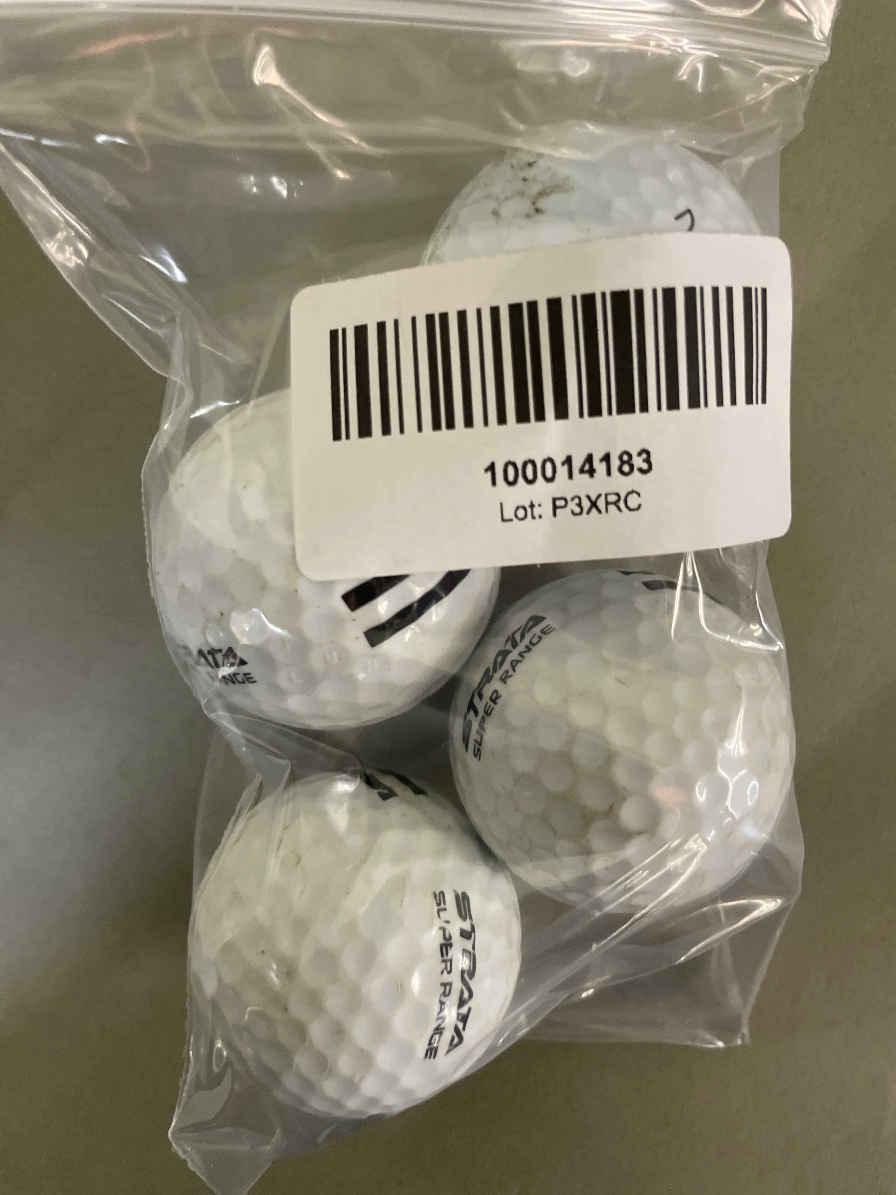 Strata White Golf Balls Pack of 4