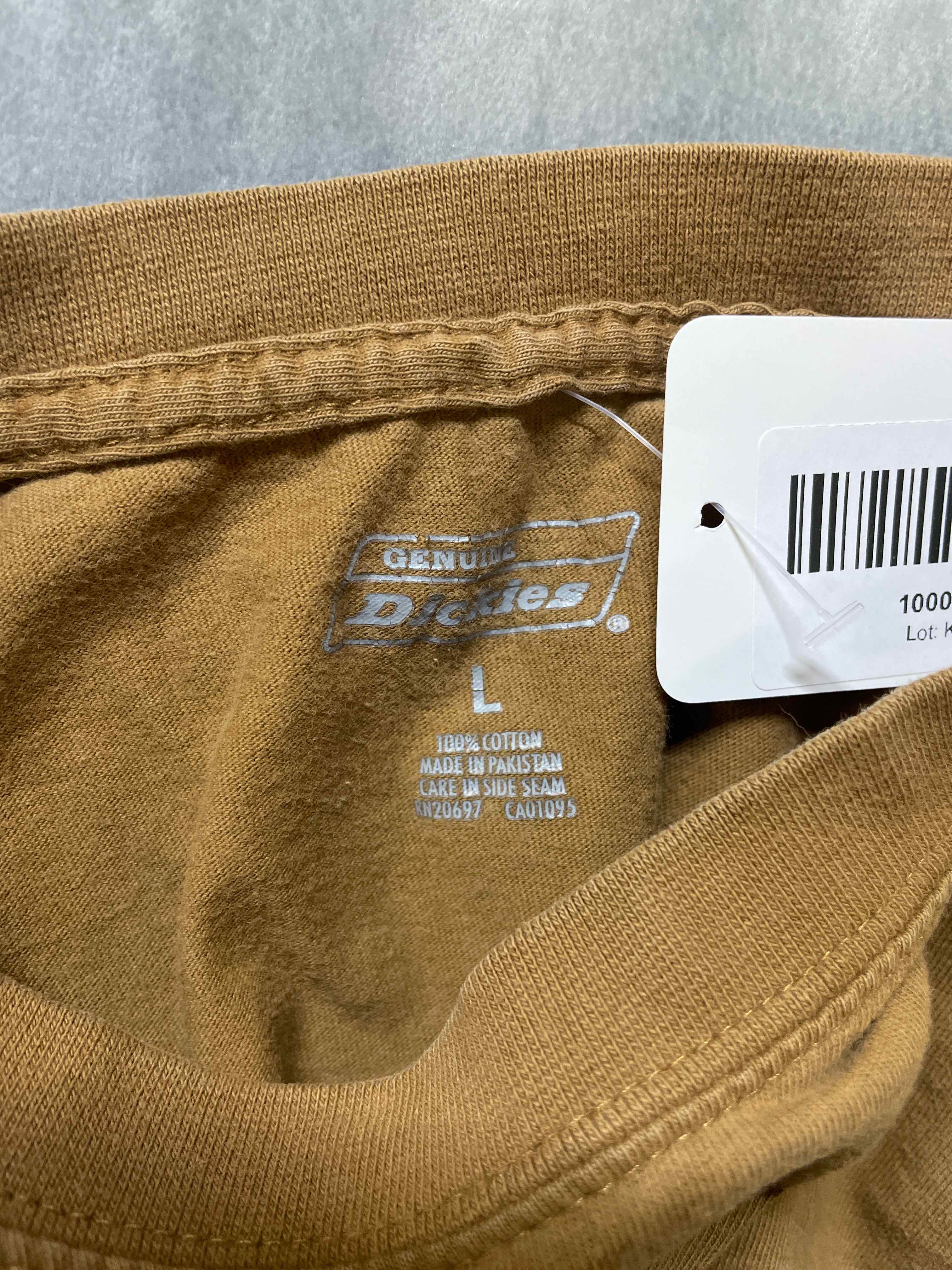 Dickies Brown Cotton T-Shirt Large