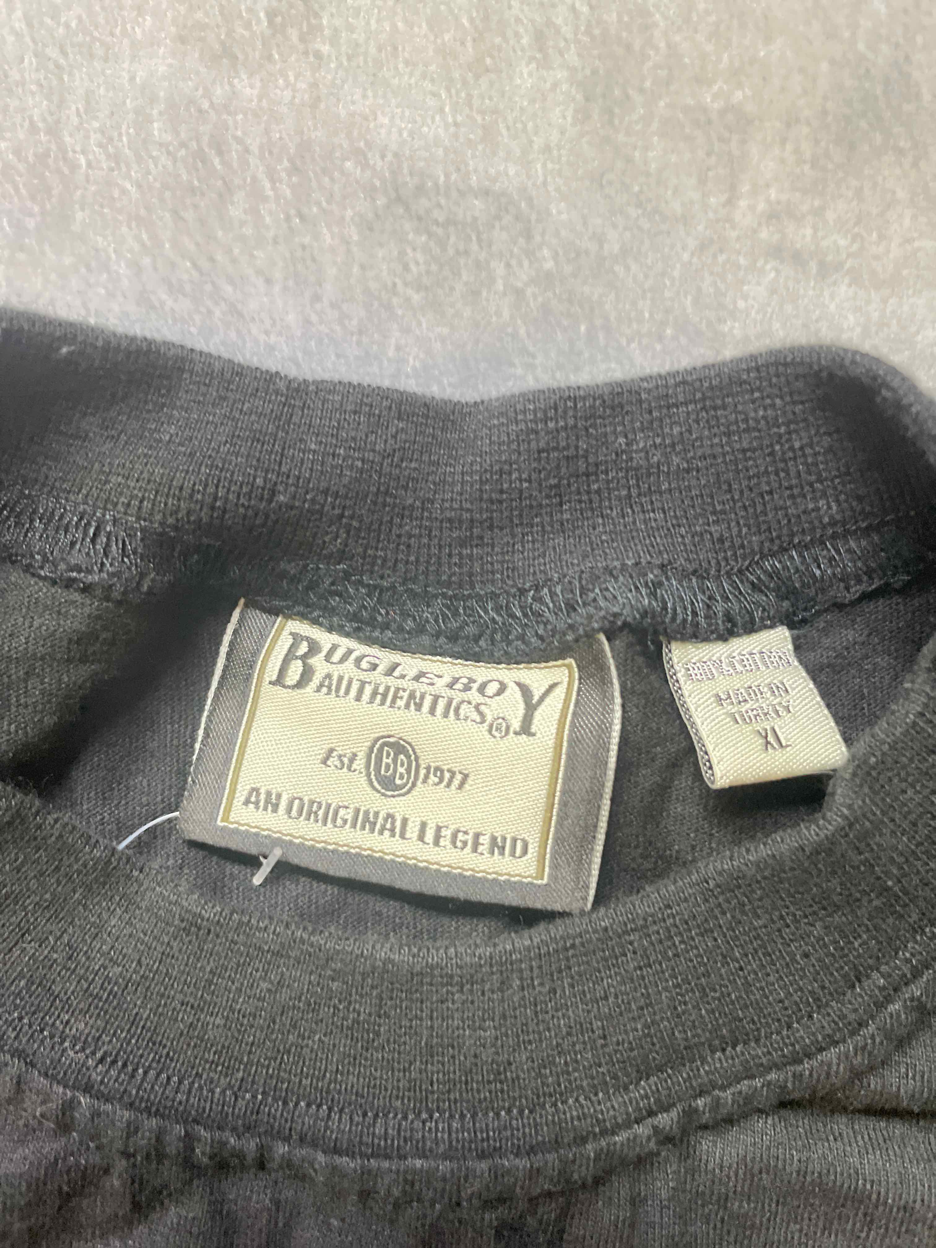 Bugle Boy Black Cotton Long Sleeve Shirt XL