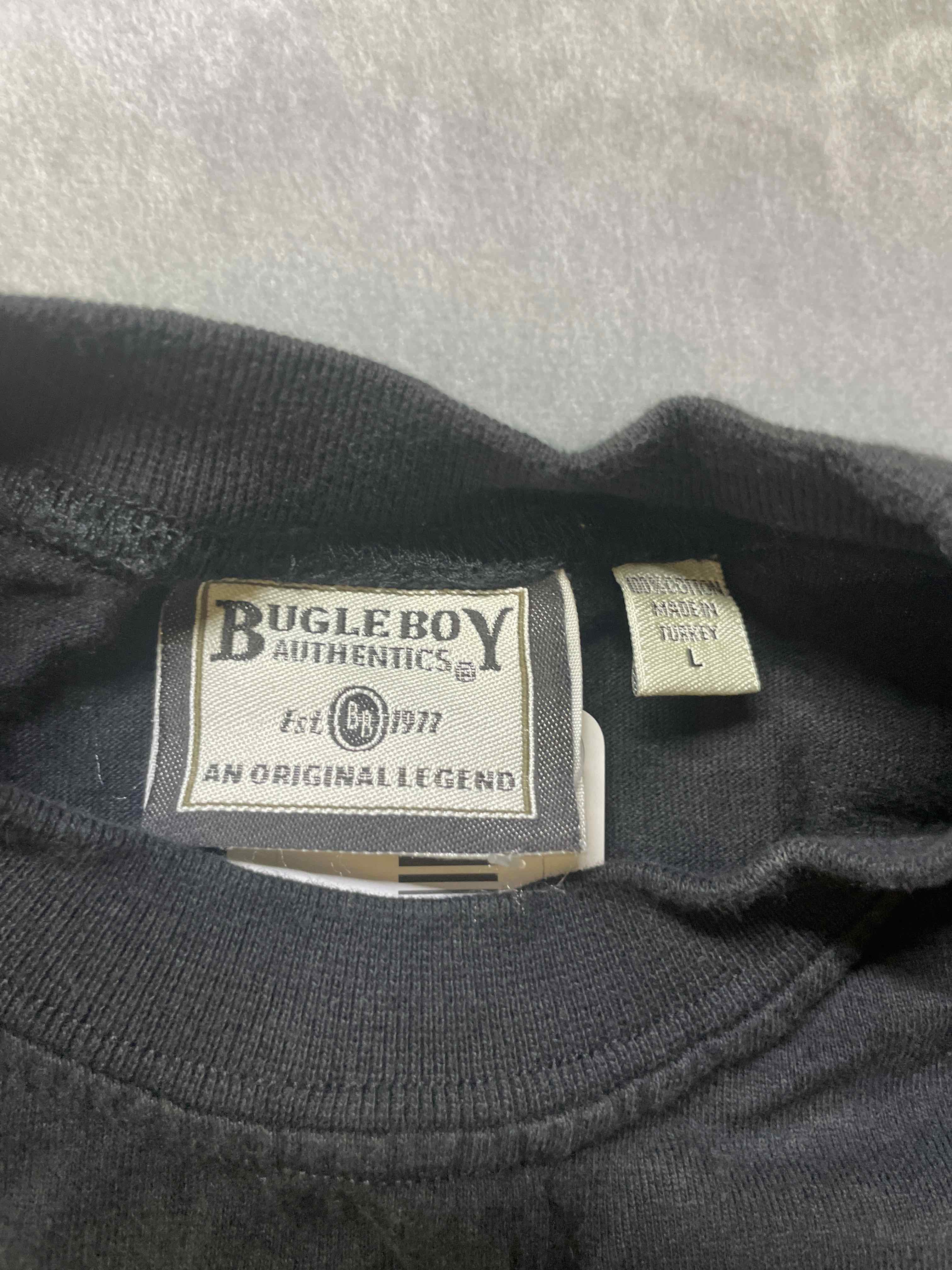 Bugle Boy Black Cotton Long Sleeve Shirt Large