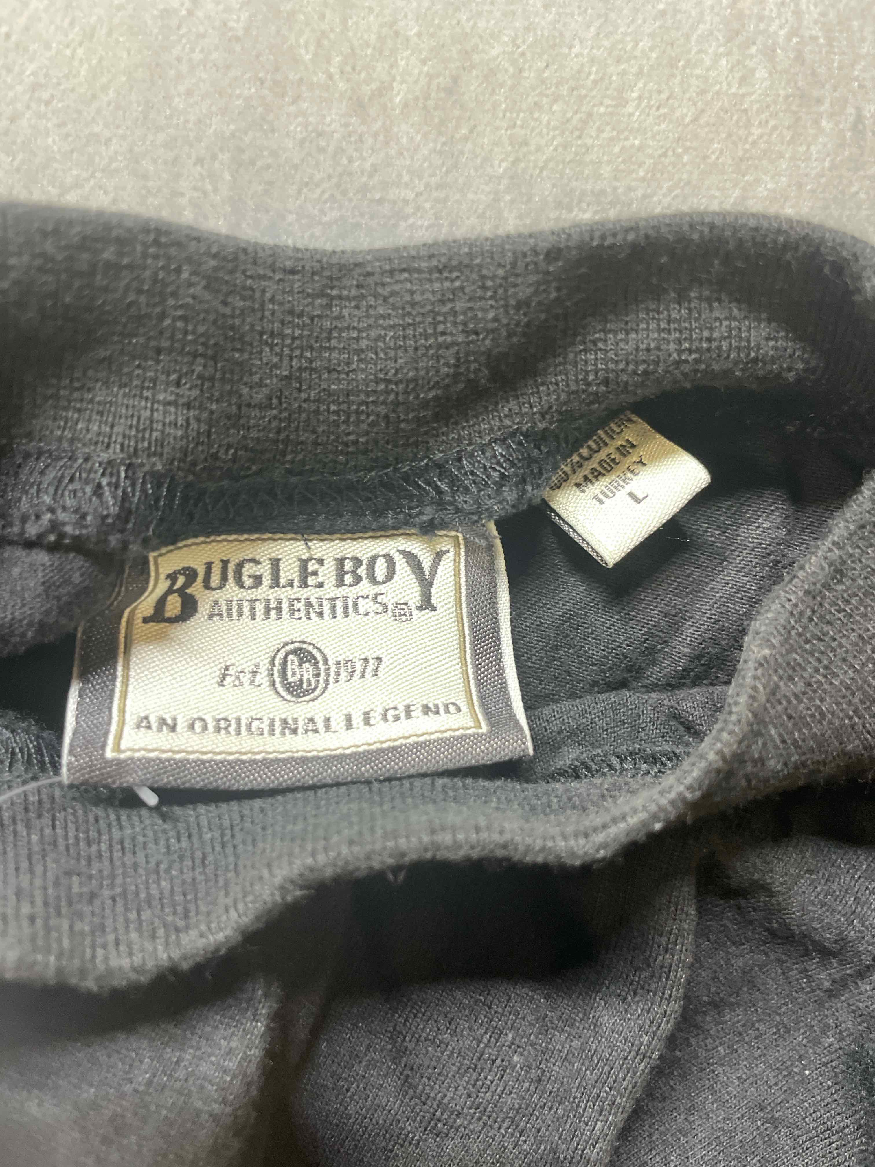 Bugle Boy Black Cotton Long Sleeve Shirt Large