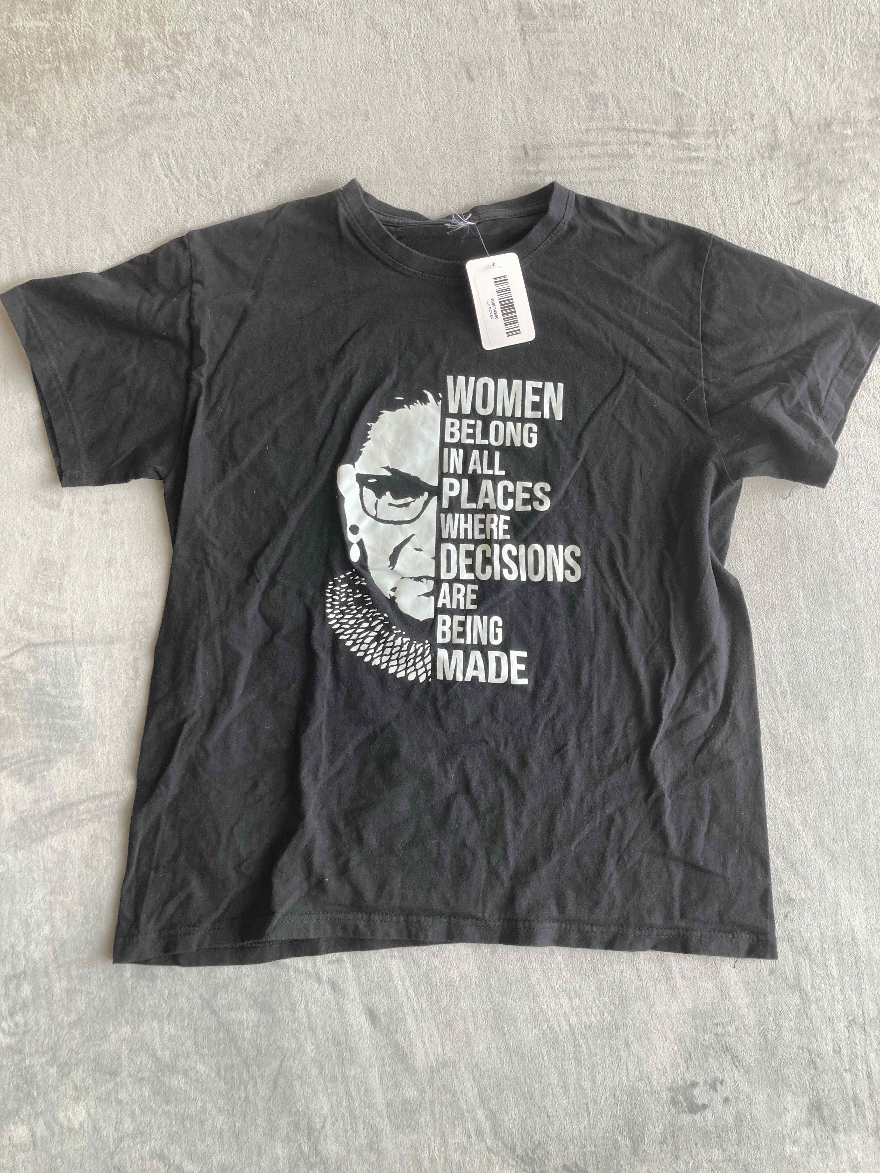 Black Cotton T-Shirt Large