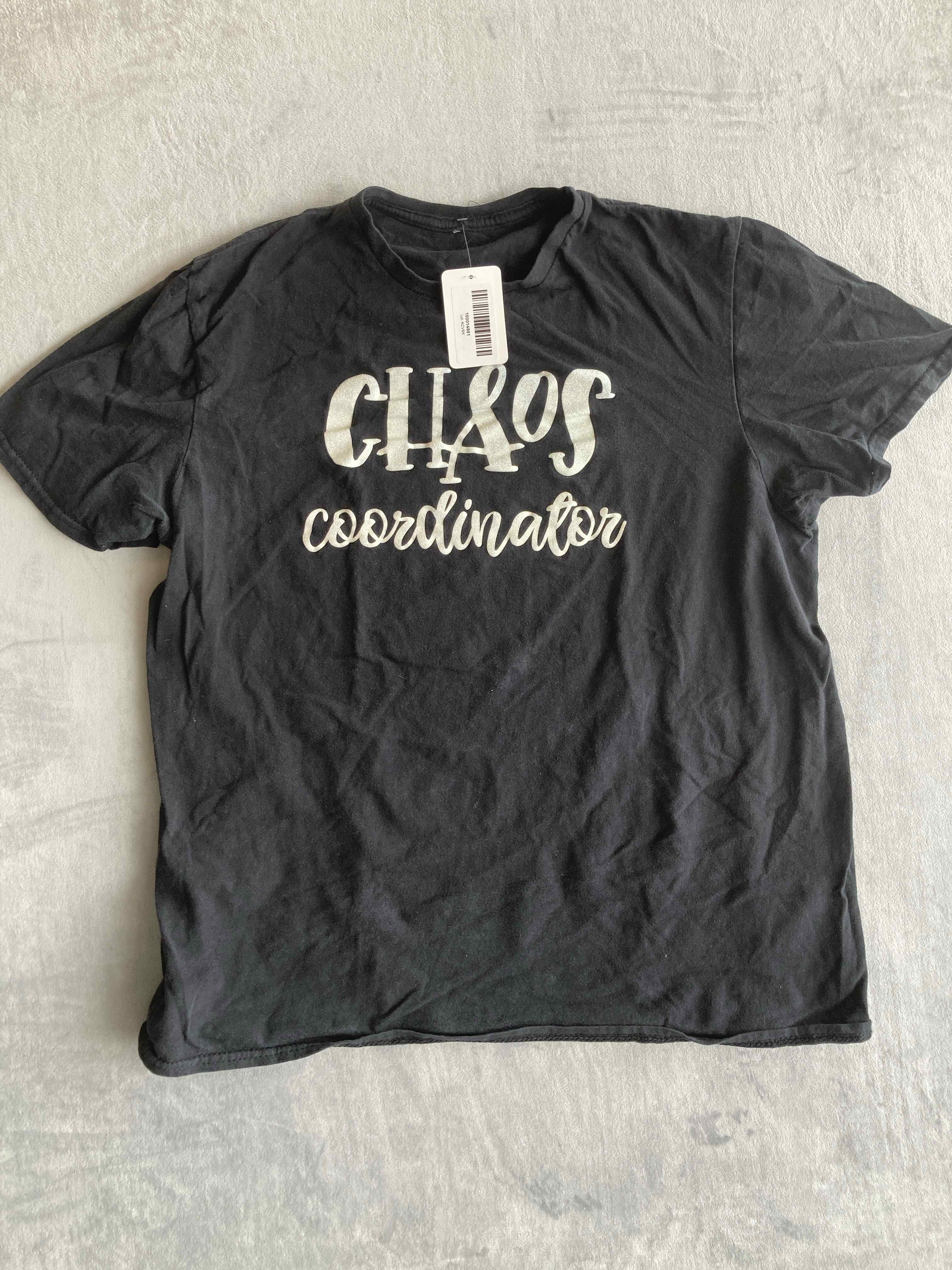 Black Cotton Blend T-Shirt