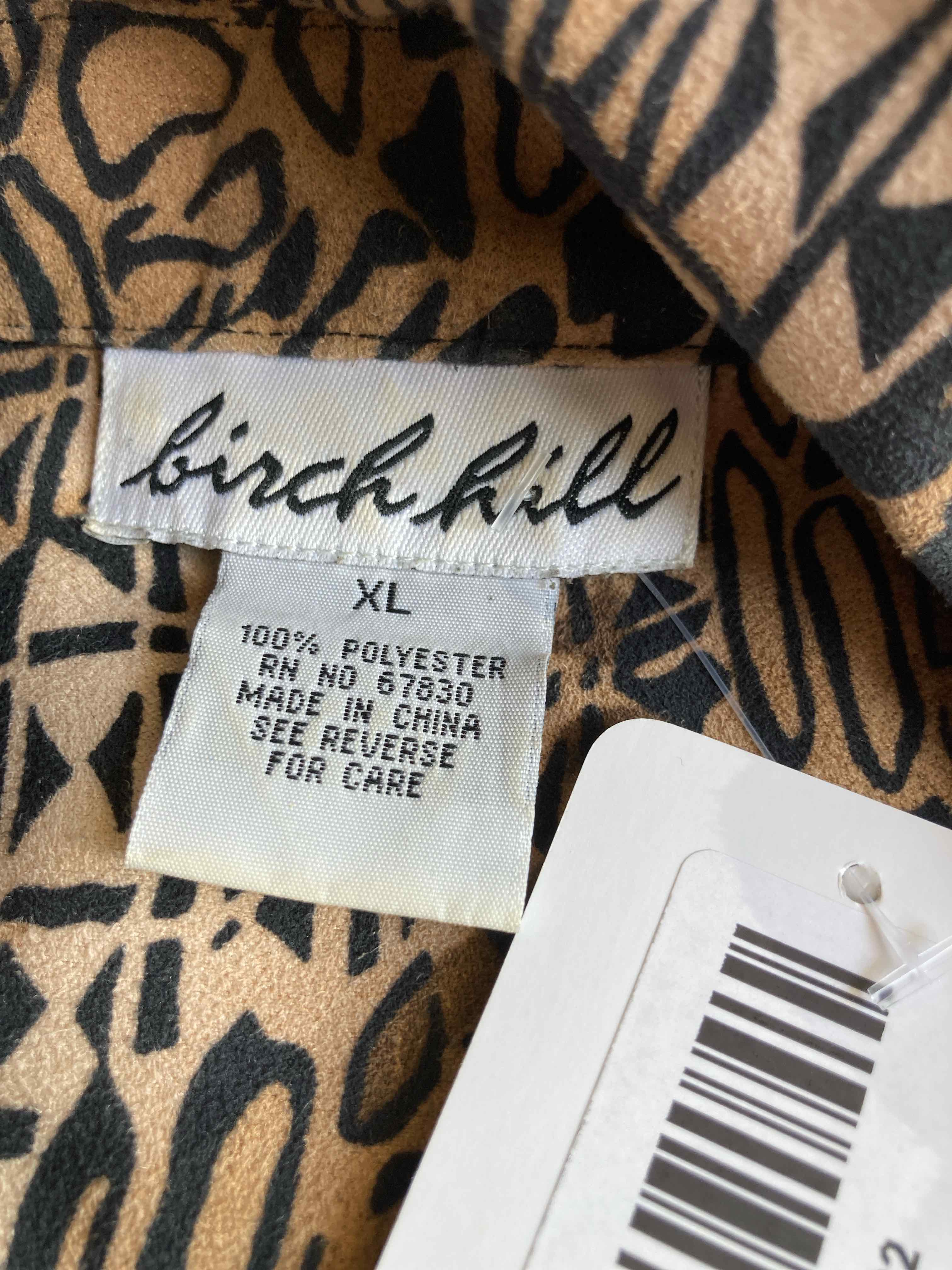 Birch Hill Brown Black Polyester Blazer XL