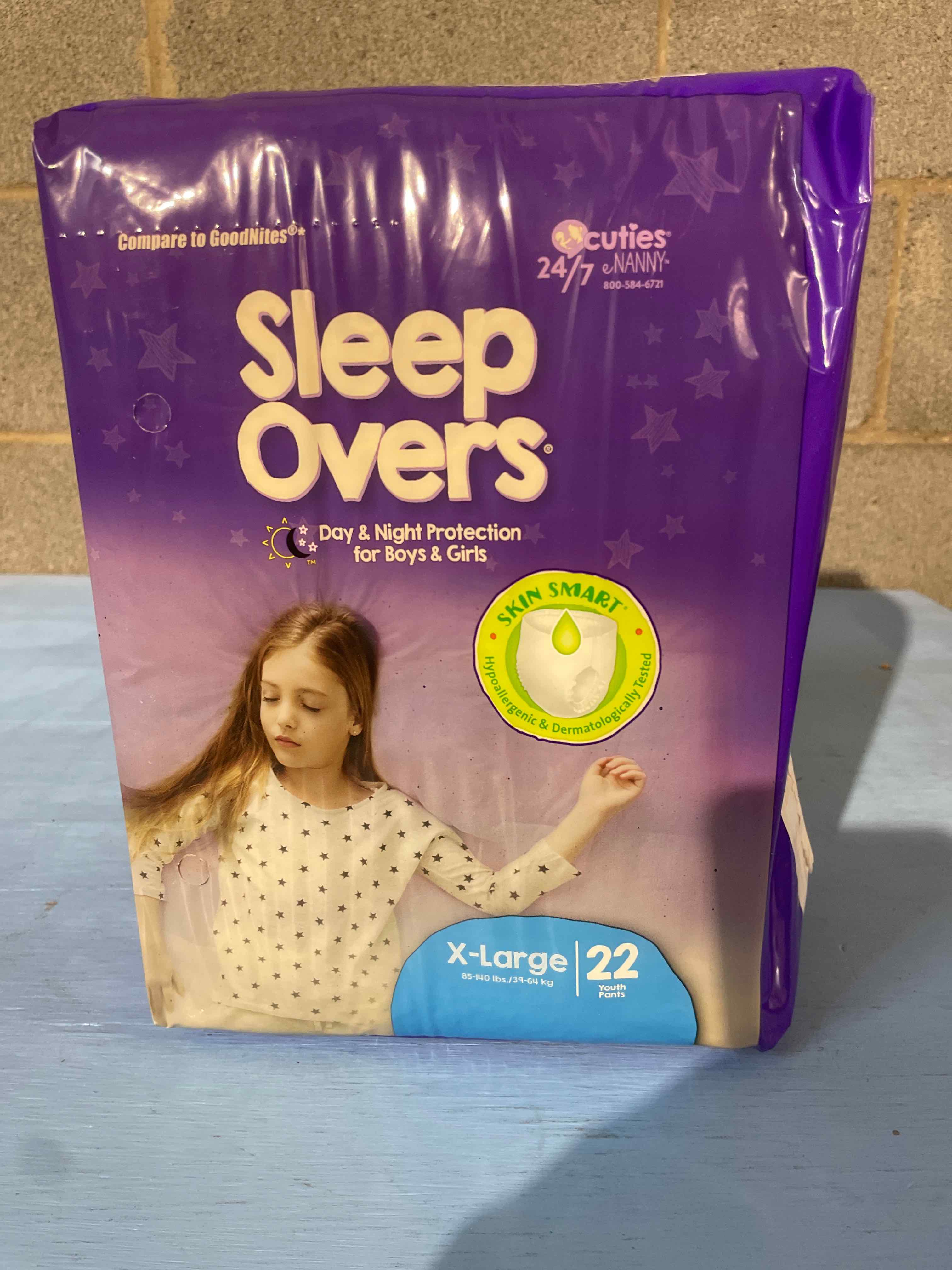 Sleep Overs Purple Hypoallergenic Youth X-Large