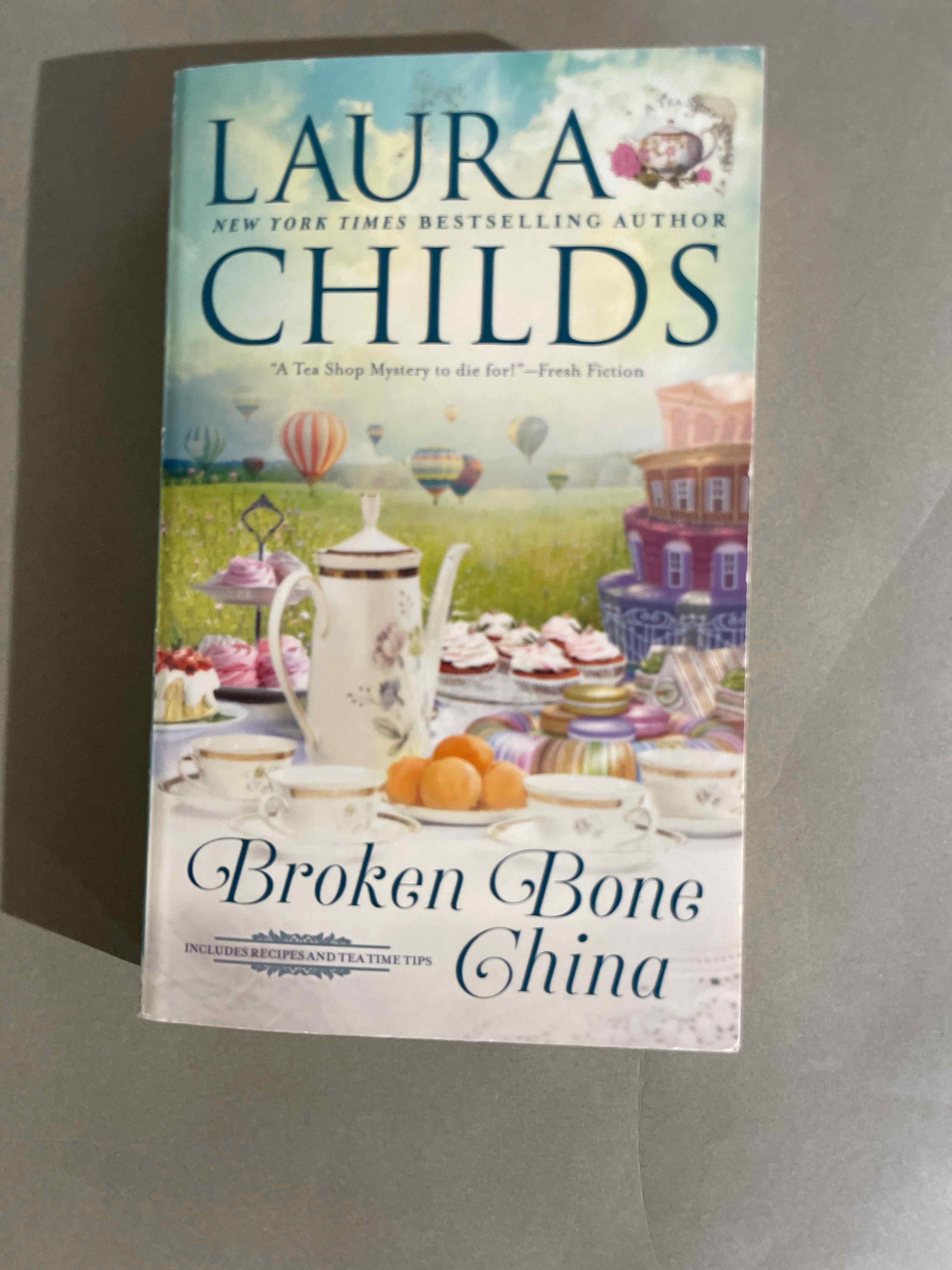 Laura Childs Multicolor Mystery Book Broken Bone China